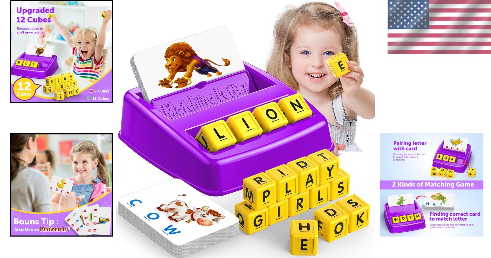 Kids Educational Matching Letter Game