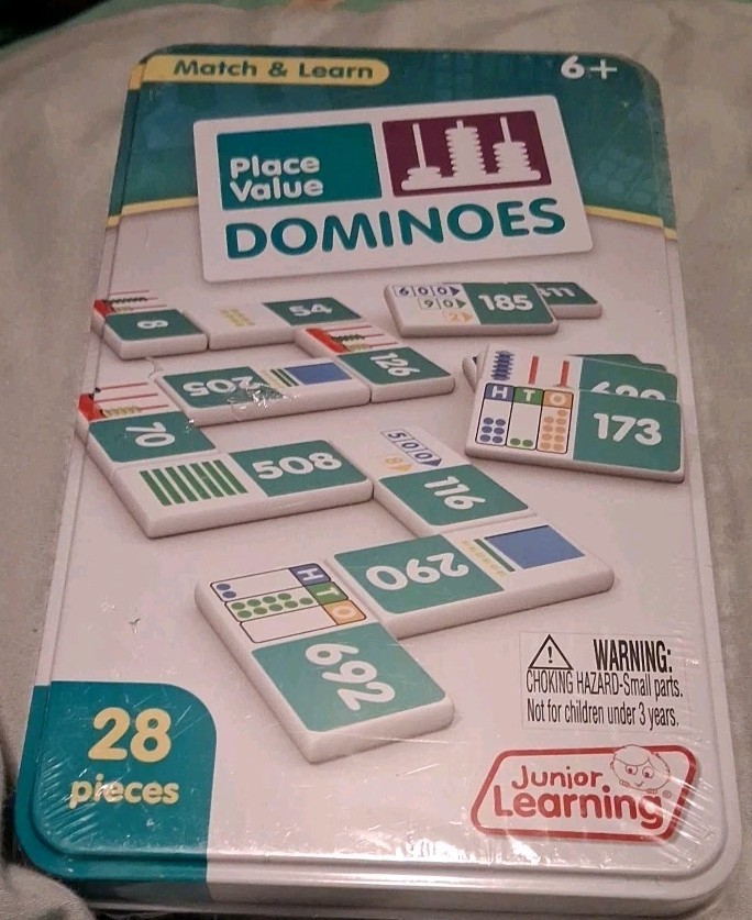Junior Learning PLACE VALUE DOMINOS Match & Learn Educational GameAge 6+. NEW