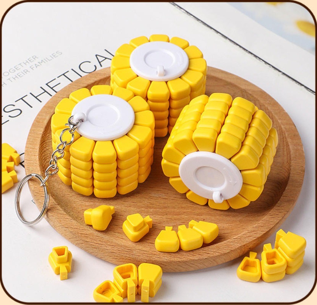 ABS Corn Decompression Brain Burning Magic Cube Versatile Puzzle Tetris Toy Gift