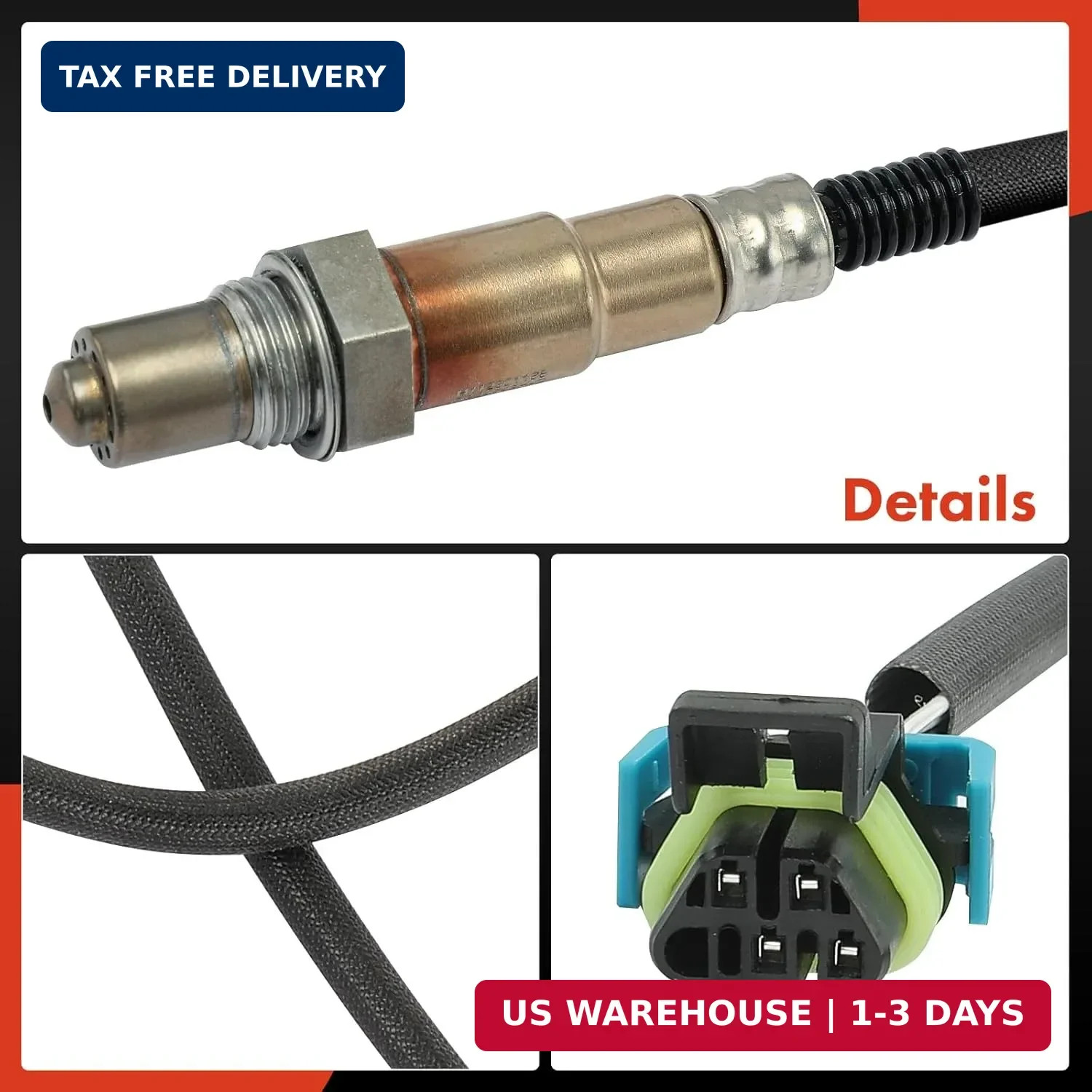 A-Premium O2 Oxygen Sensor Compatible with Chevy, GMC, Cadillac, Buick & Saturn