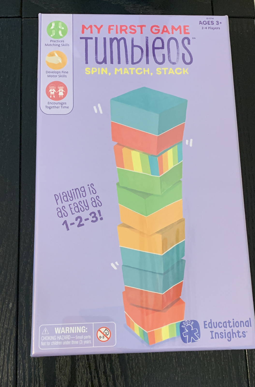 Educational Insights My First Game Tumbleos Multi-Color Eii1714 New