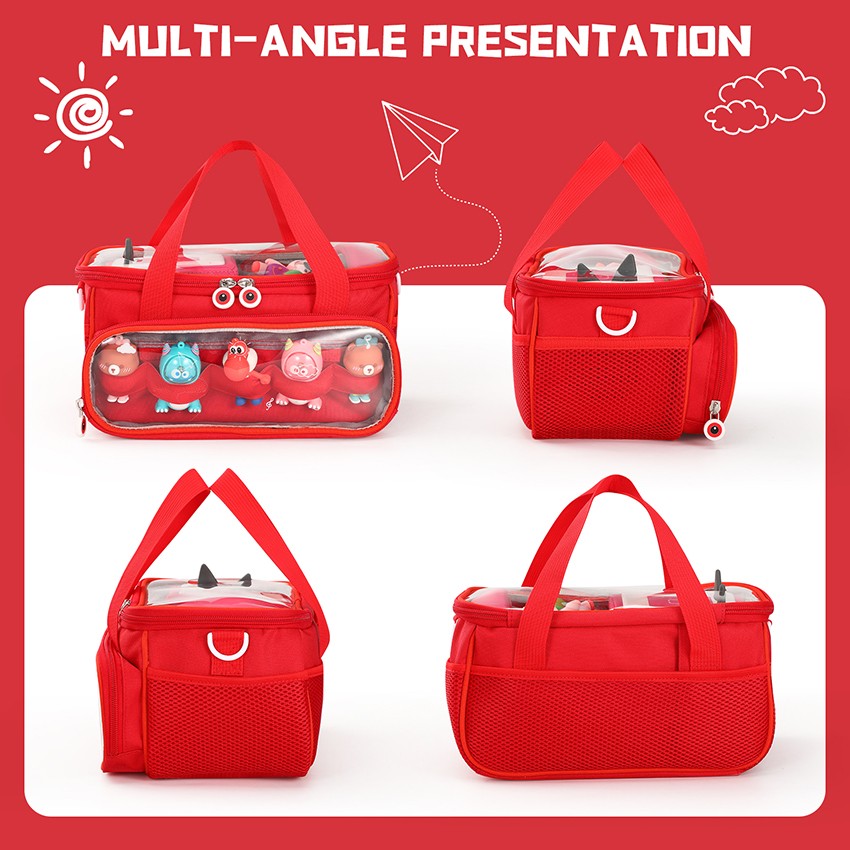 Transparent Lid Storage Bag Carrying Case Organizer Pouch For TONIEBOX Starter