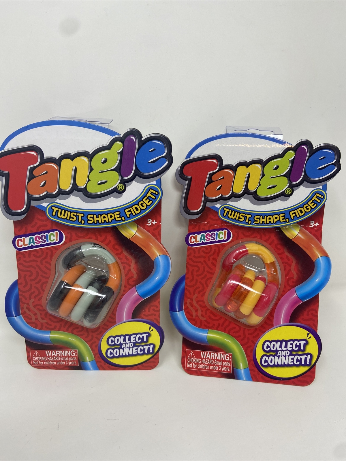 Tangle Classic Series Twist Fidget Toy Sensory ADD Stress Relief. 2 Colors. New