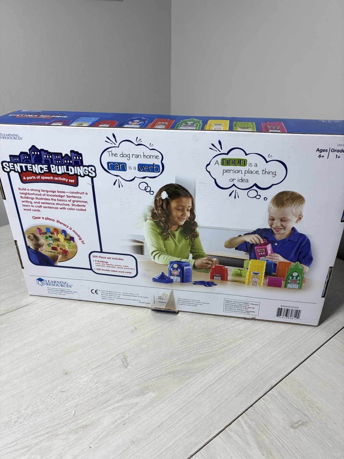 Learning Resources Sentence Buildings Parts Of Speech Activity Set Homeschool