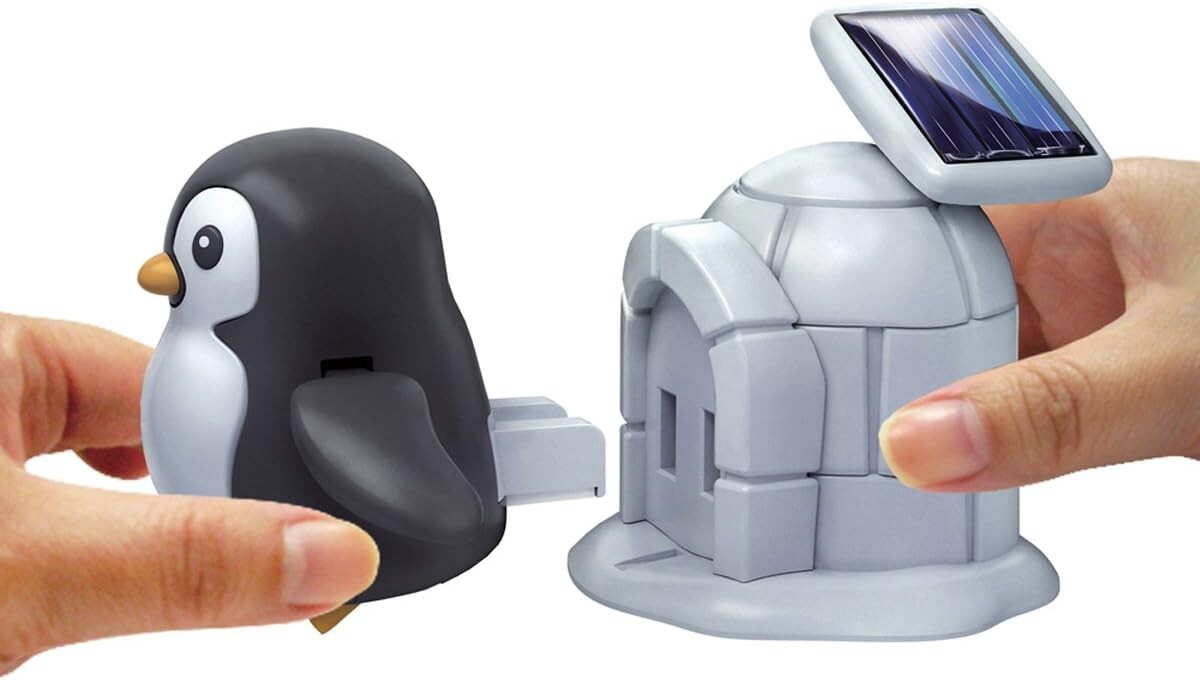 ELEKIT Tocotoco Penguin JS-6521 Solar powered electric energy powered 10cm