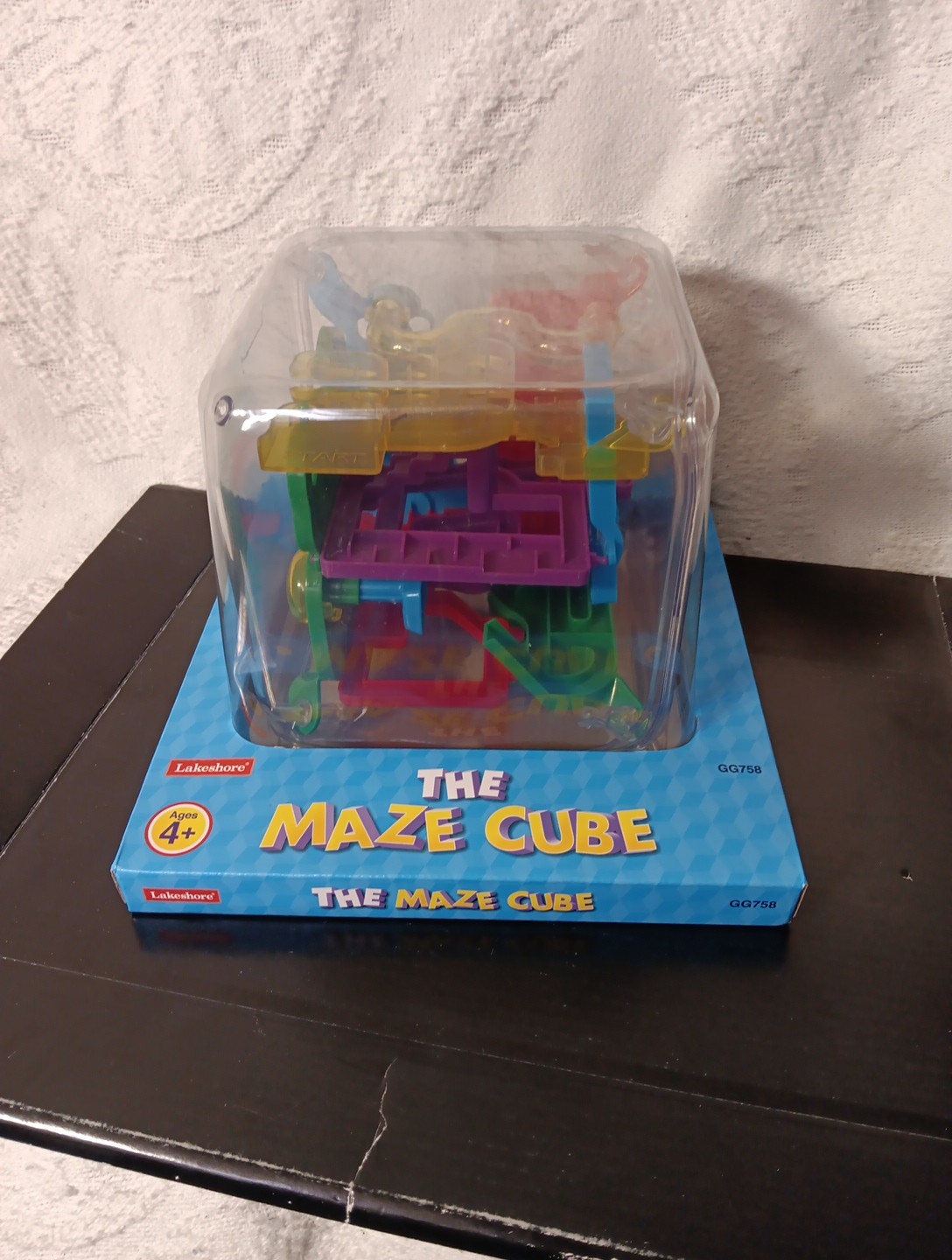 Lakeshore Learning 3D Maze Magic Cube Transparent Puzzle Rolling Ball Toys STEM