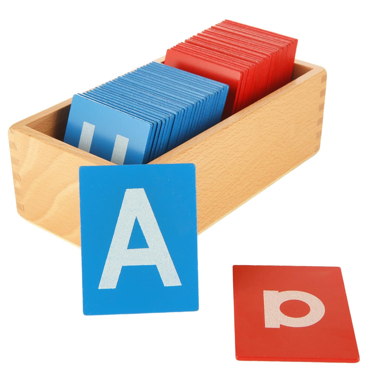 Montessori Lower and Capital Case Sandpaper Letters, Tactile Letters for Pres…