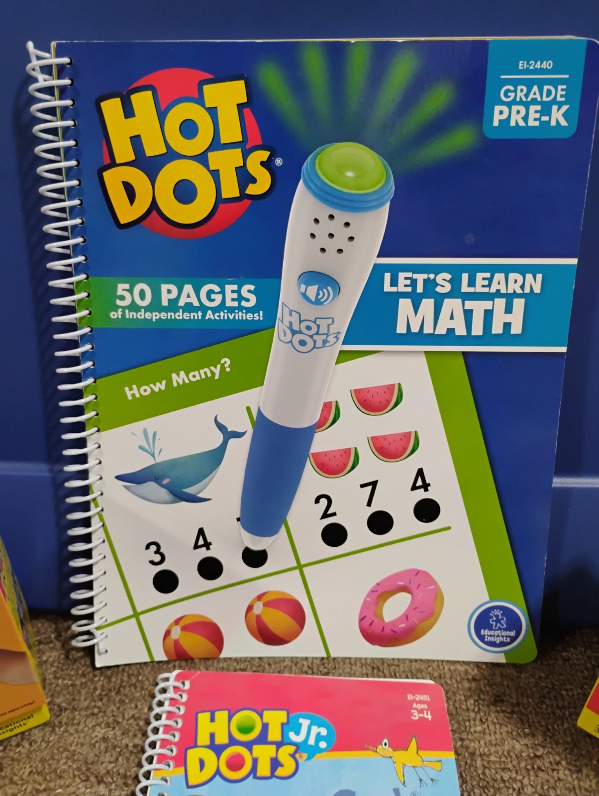 Hot Dots & Hot Dots Junior Educational Insights Lot Including Pete The Cat