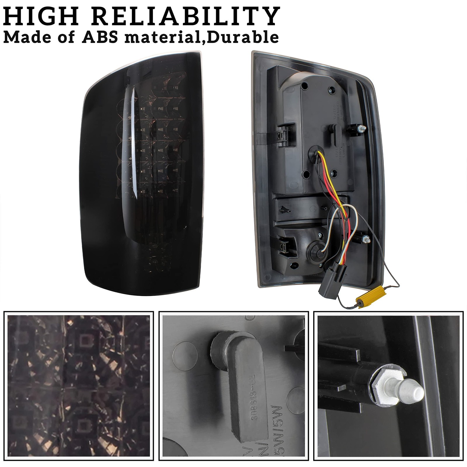 LED Tail Lights for Dodge RAM 1500 02-06/2500 3500 03-06, New Upgrade Black L…