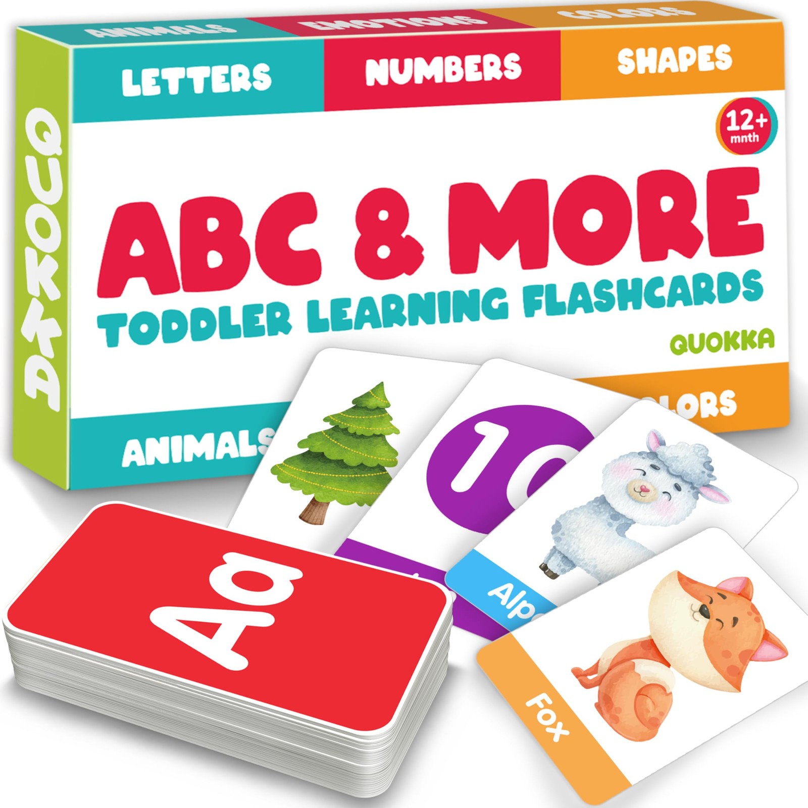 ABC Learning Flash Cards for Toddlers 2-4 Years Old – 60 Flashcards Toy for K…