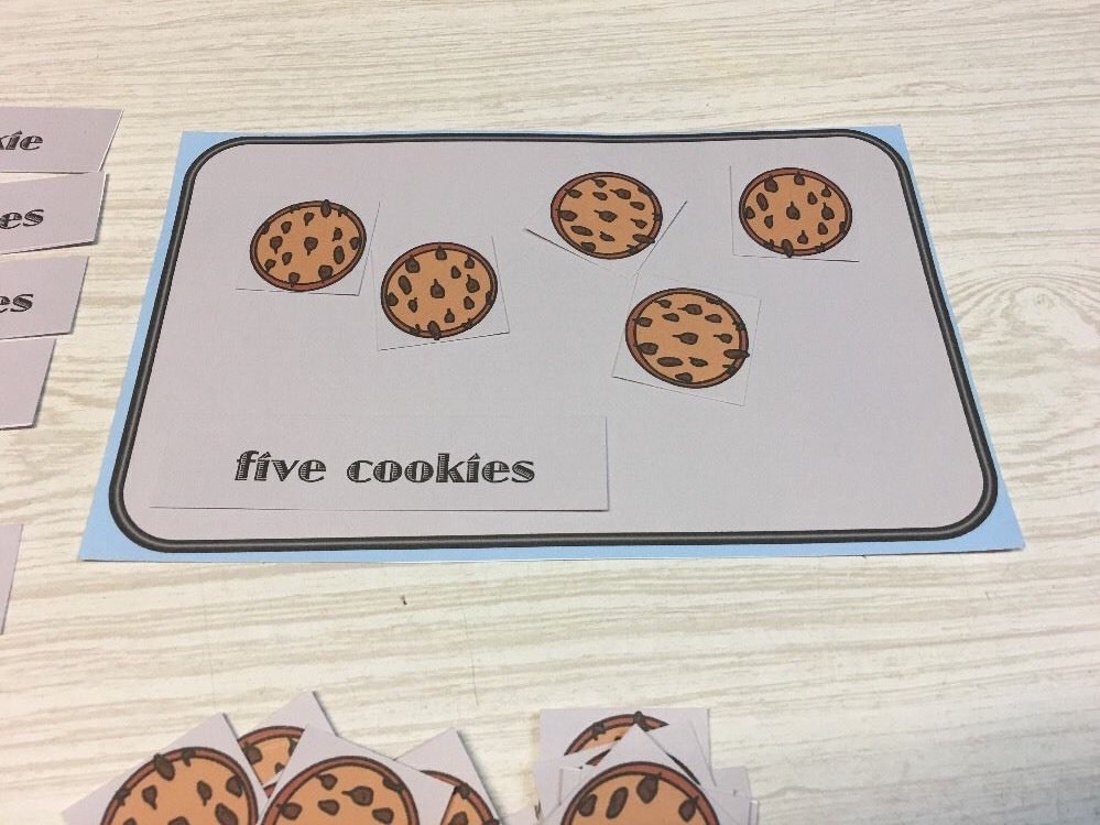 Cookie Counting – Laminated Activity Set – Teaching Supplies