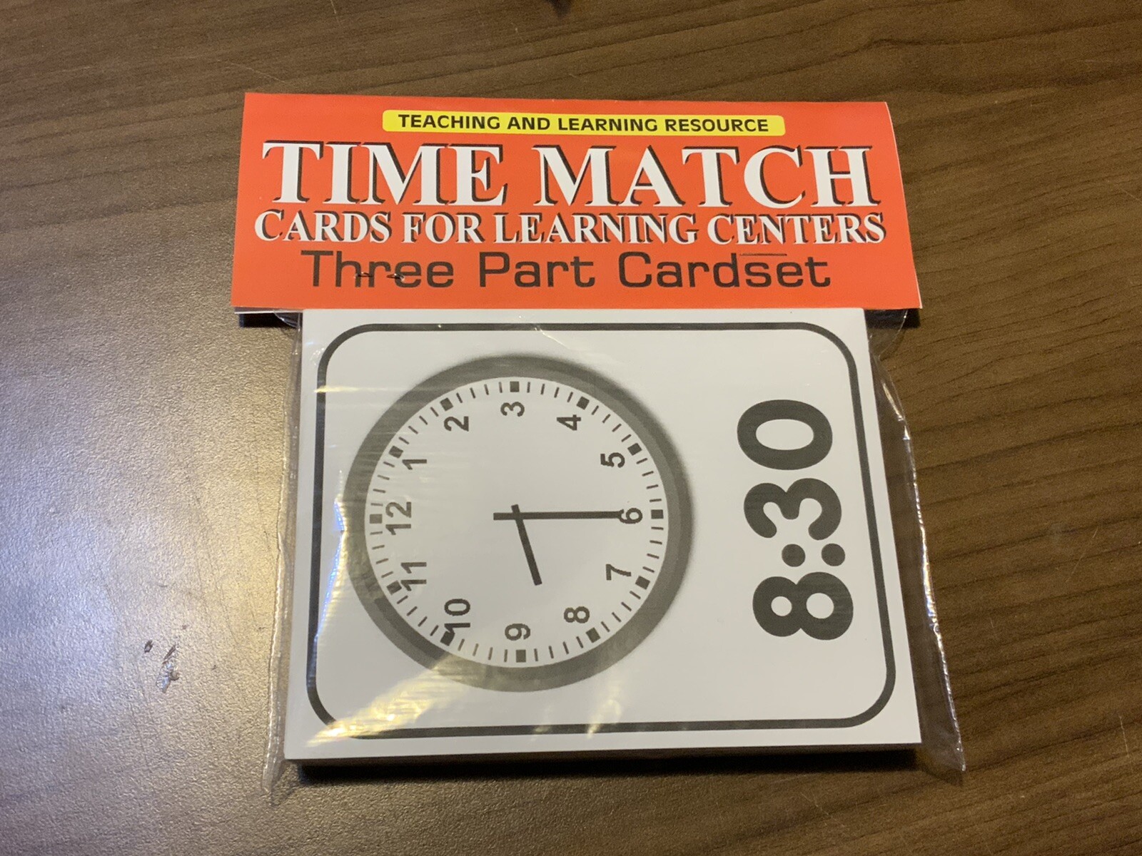 Time Match – Cards for Learning Center – Three Part Cards – Montessori