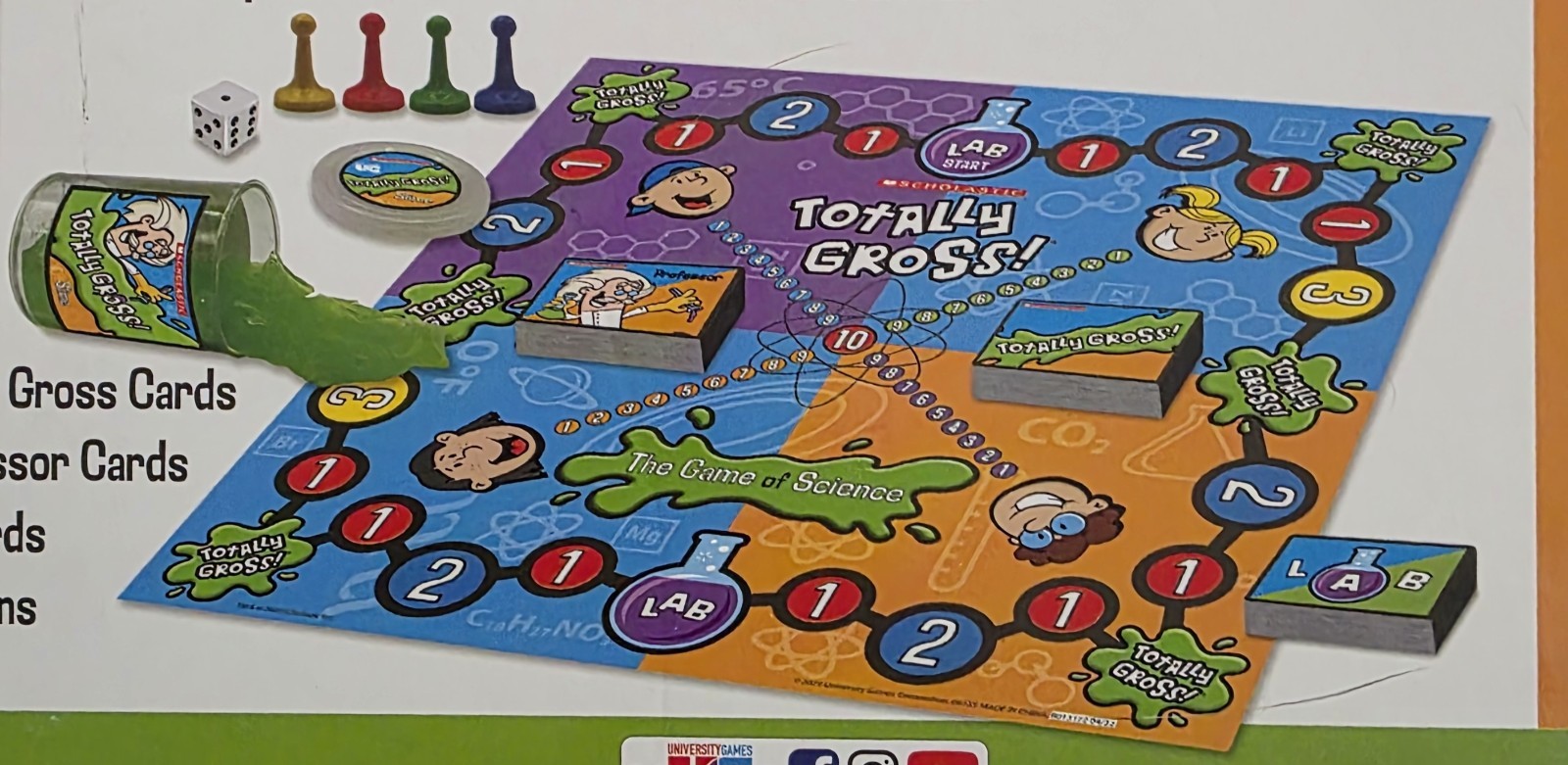 Scholastic University Games Totally Gross The Game Of Science Ages 8+