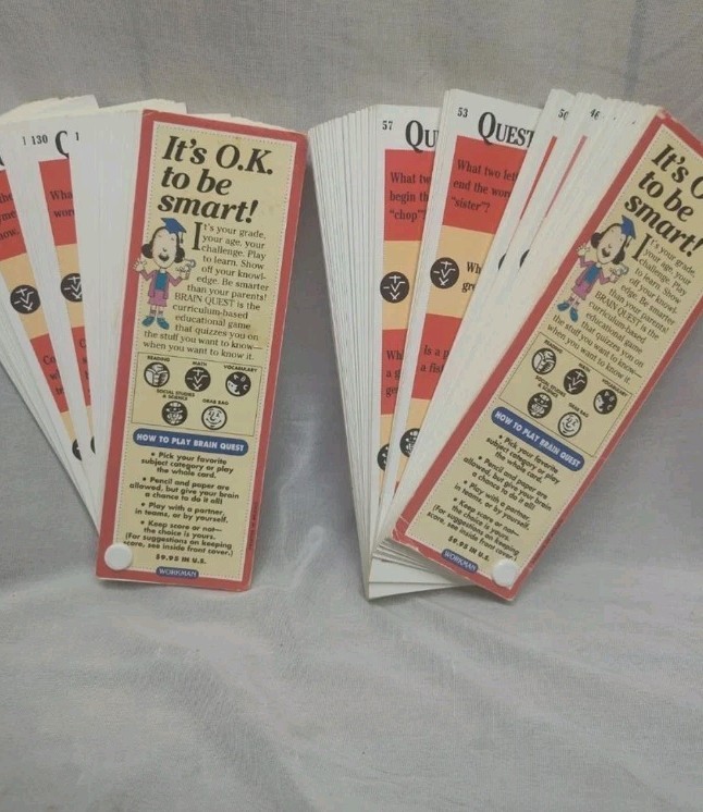 Brain Quest Cards Grade 1 Ages 6-8 Deck New Edition
