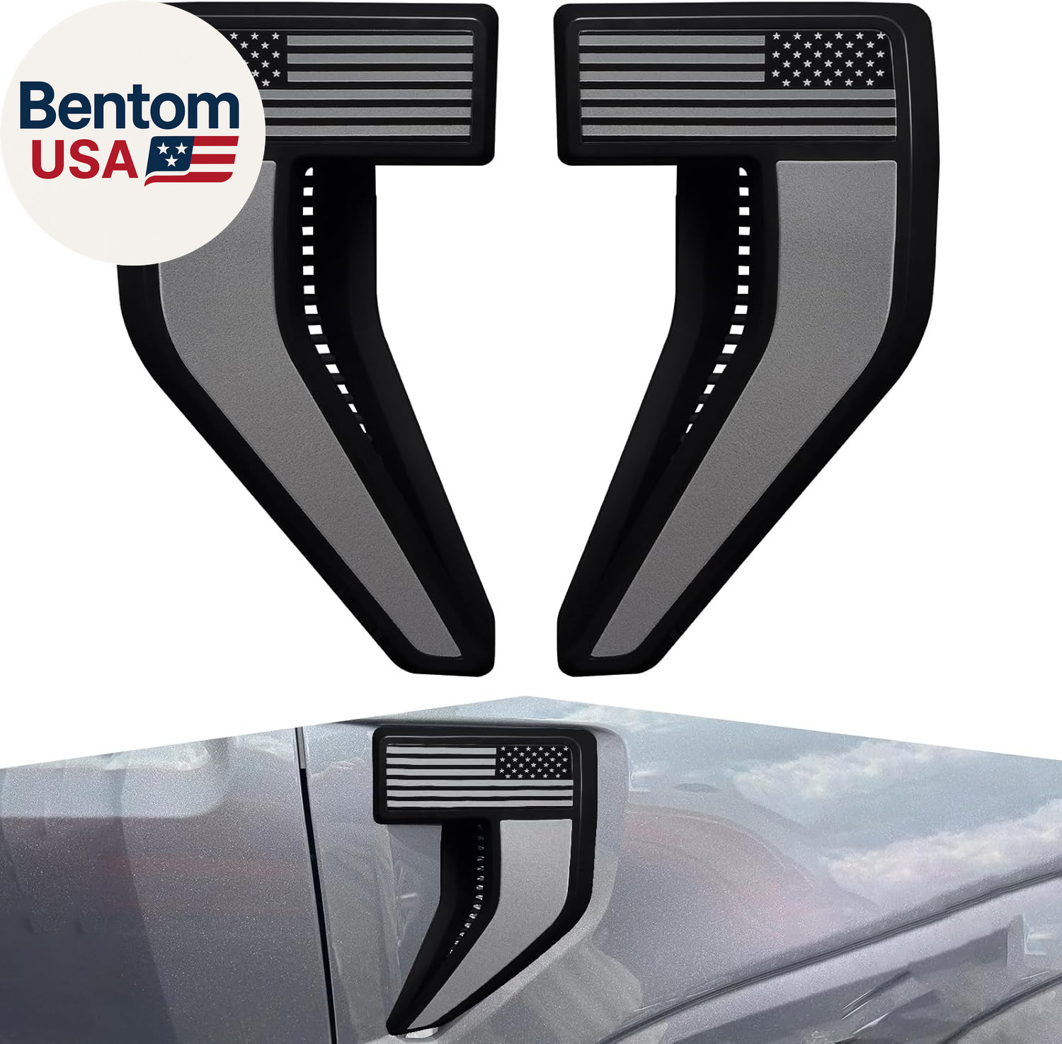 Fender Vent for F150 2021-2025 Fender Emblems Front Fender Badge Side Vent Cover