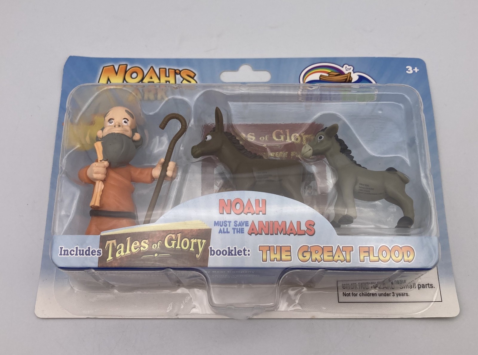 Tales of Glory NOAH & DONKEYS Great Flood Bible Story Toy Figures NIB