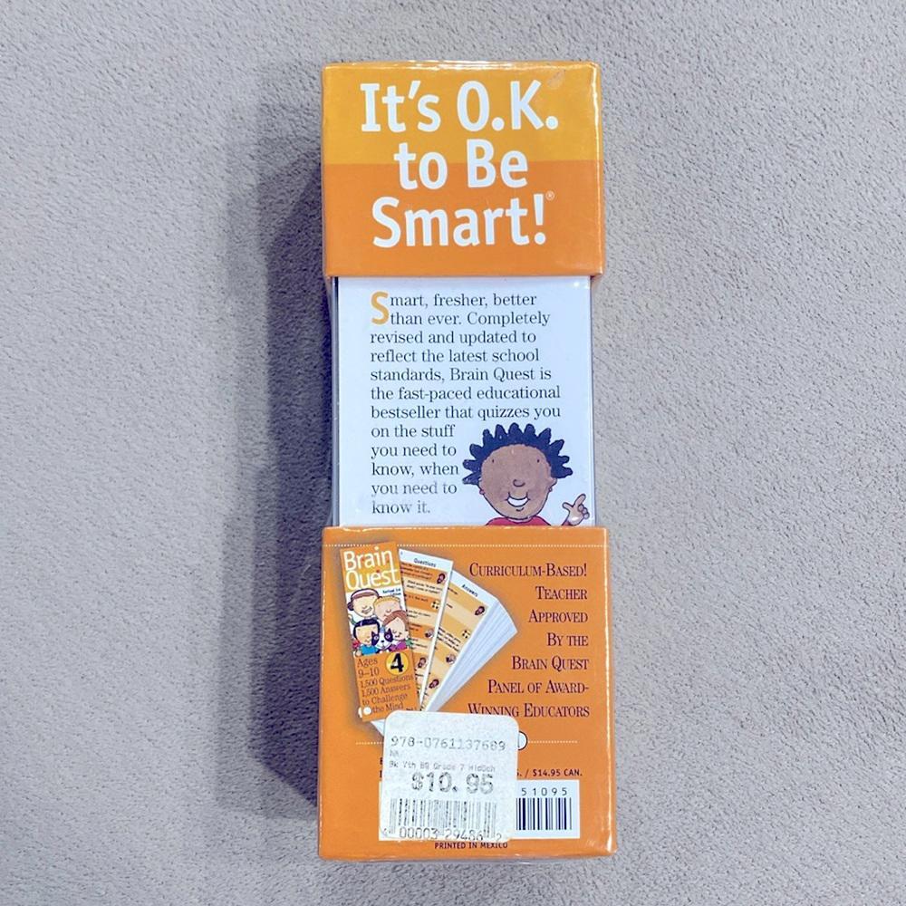 NWT Sealed Brain Quest Grade 4 Ages 9-10/Revised 3rd Edition /Its OK To Be Smart