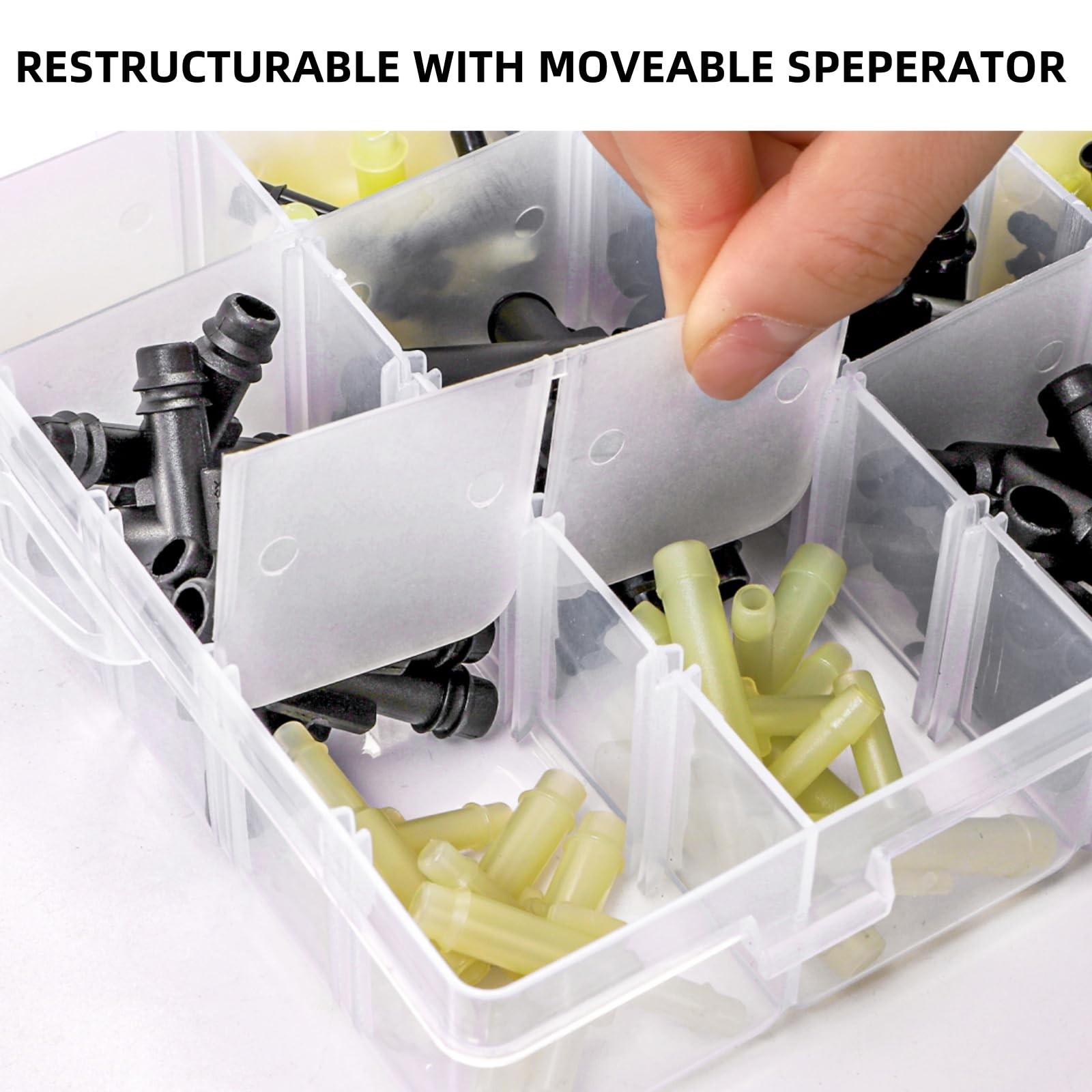 159 Pieces Vacuum Connector Assortment, 32 Sizes Automotive Vacuum Tee Connec…