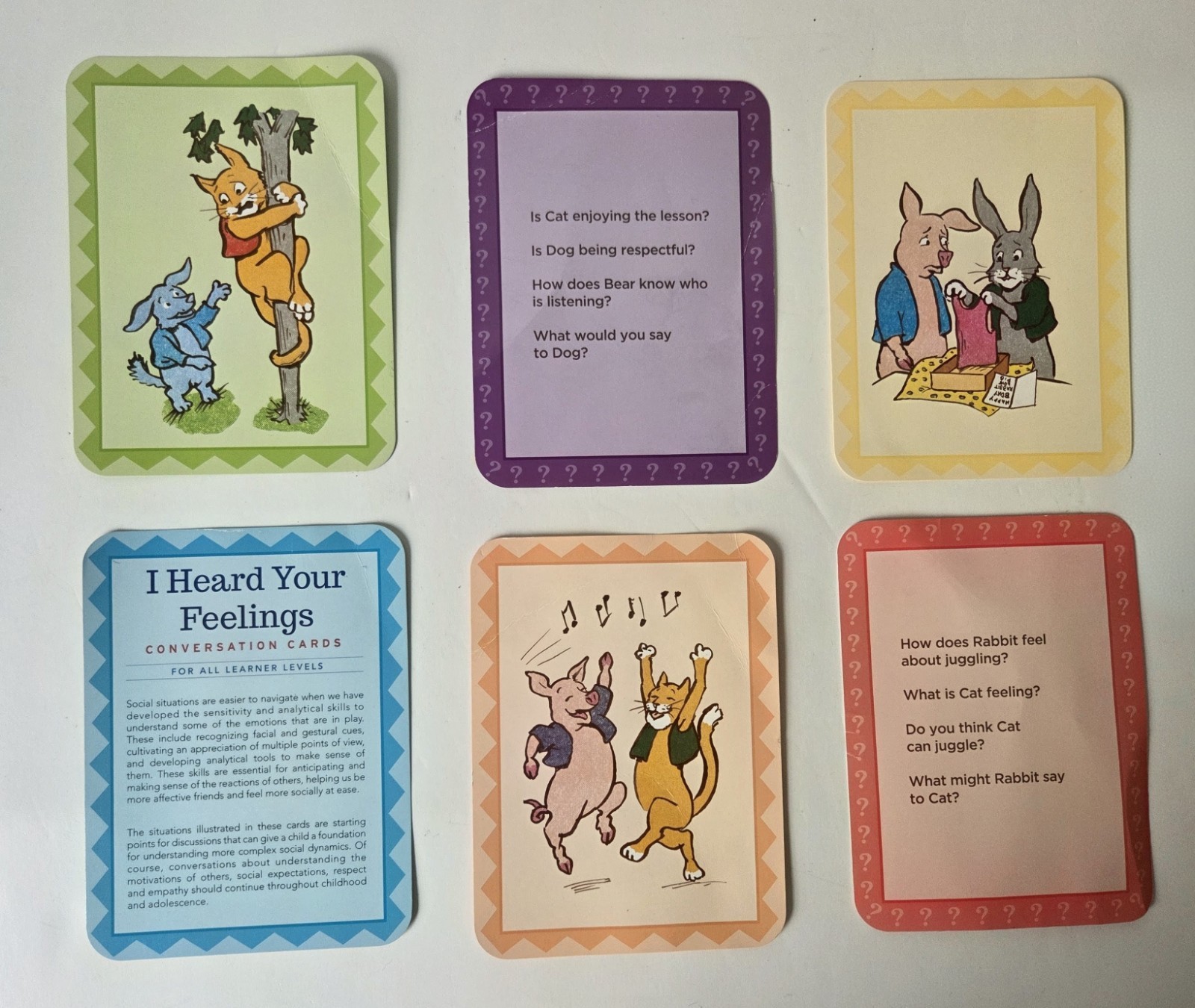 I Heard Your Feelings Conversation Cards – Reading for Emotional Development