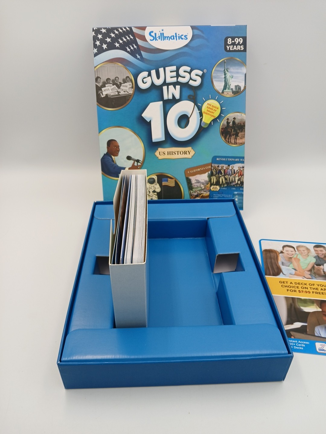 Skillmatics Card Games For Kids – Guess In 10 US History & Science Snippets