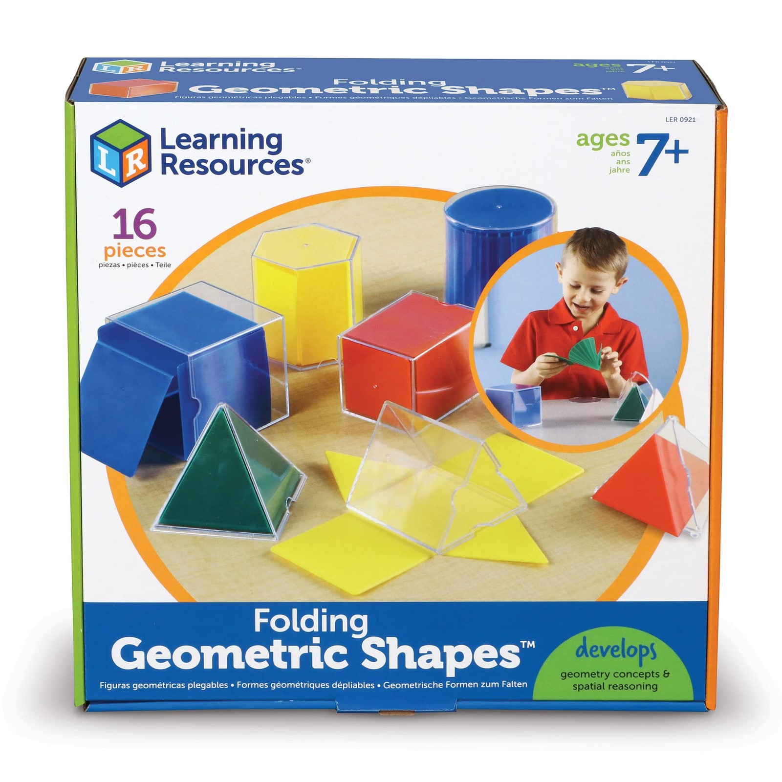 Folding Geometric Shapes Set For Hands-on Learning In Symmetry And Volume