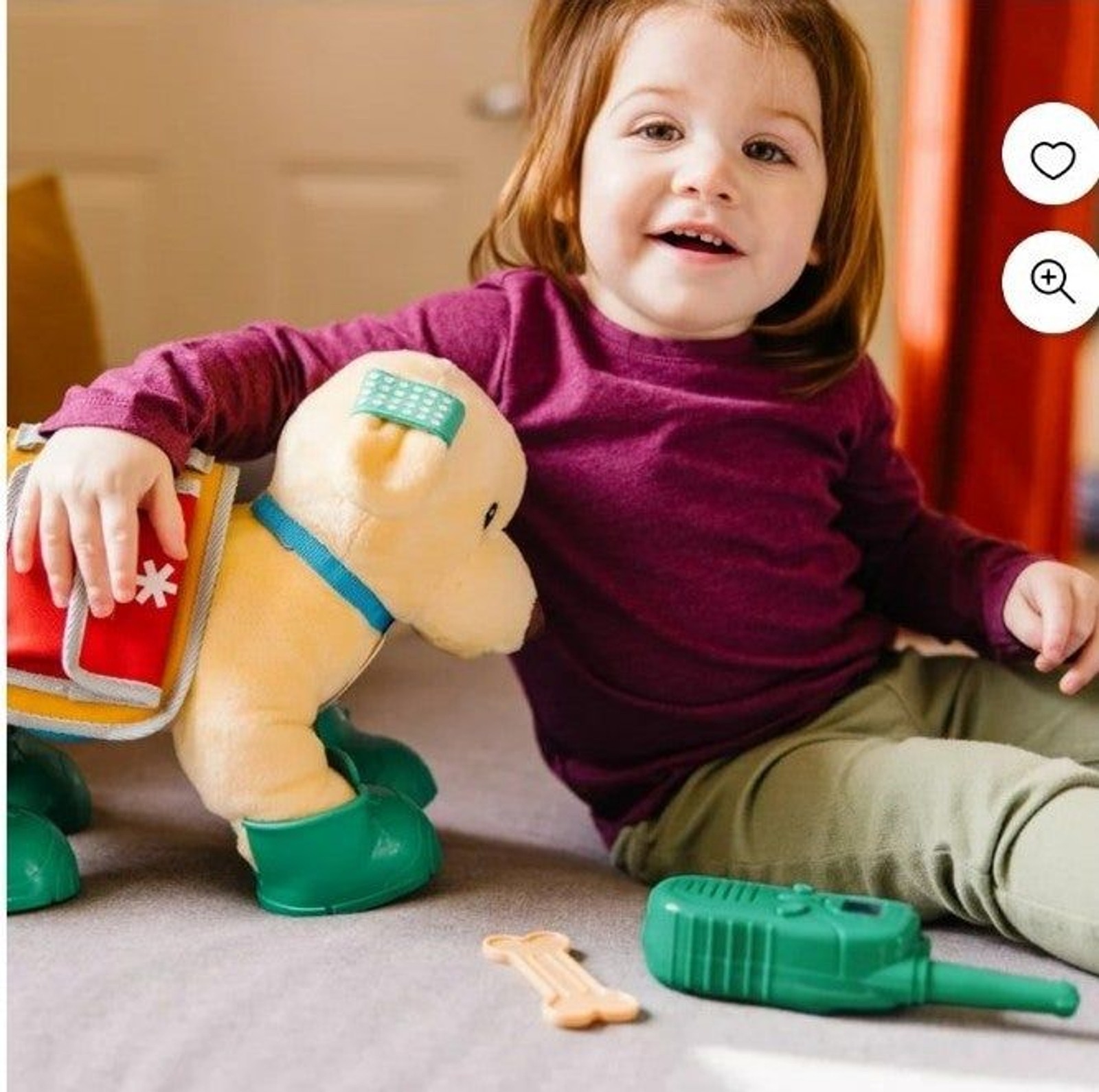 Melissa & Doug Let’s Explore Ranger Dog Plush with Search and Rescue Gear