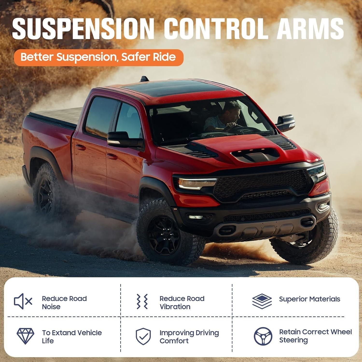 8PCS Front Lower Driver & Passenger Side Control Arms Suspension Kits Ball Join
