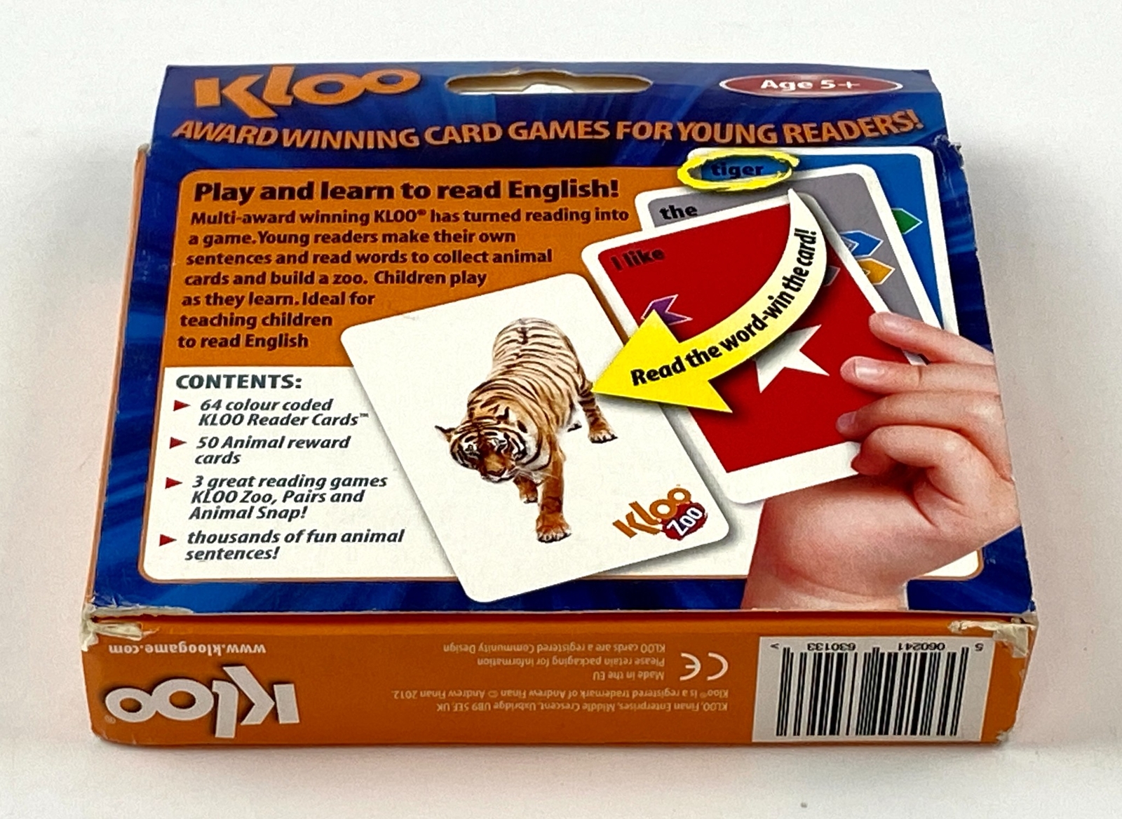 Kloo My Zoo Reader Cards Learn to Read English Age 5+