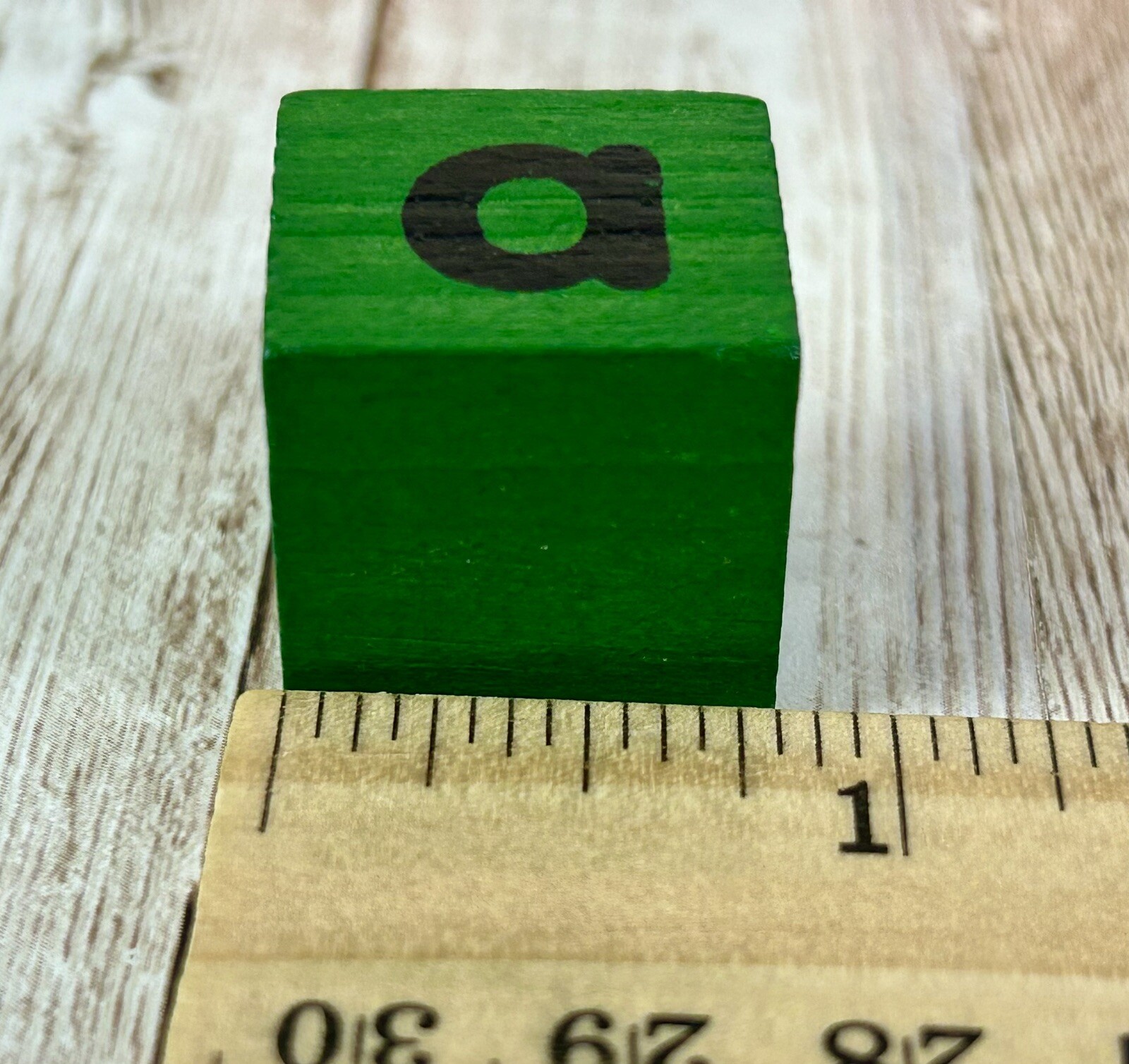 Wooden Alphabet 7/8″ Square Lacing Beads 104 Uppercase Lowercase Letter Alphabet