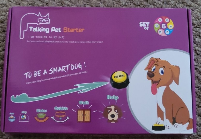 KiViRap Set of 6 Colors Dog Buttons-Recordable Button-Dog Speech Training Buz…
