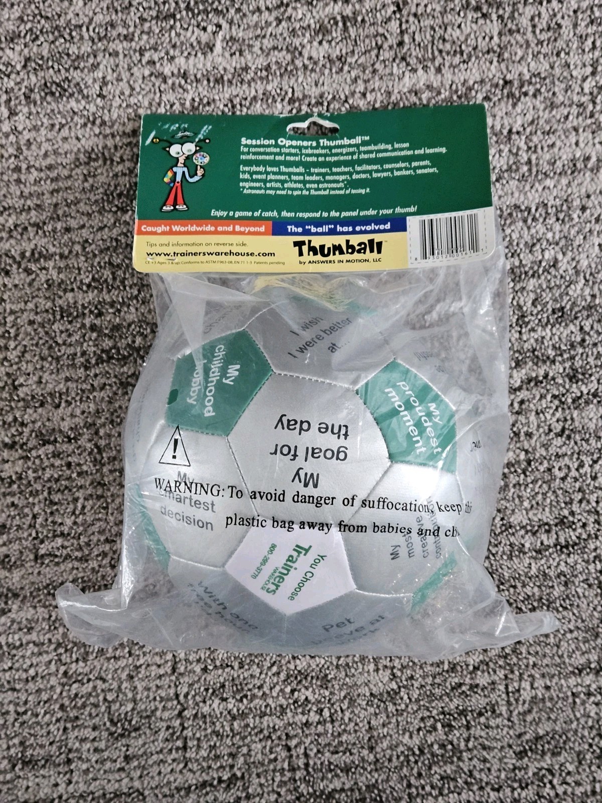 New In Package Session Openers Thumball BALLTHM-S Green