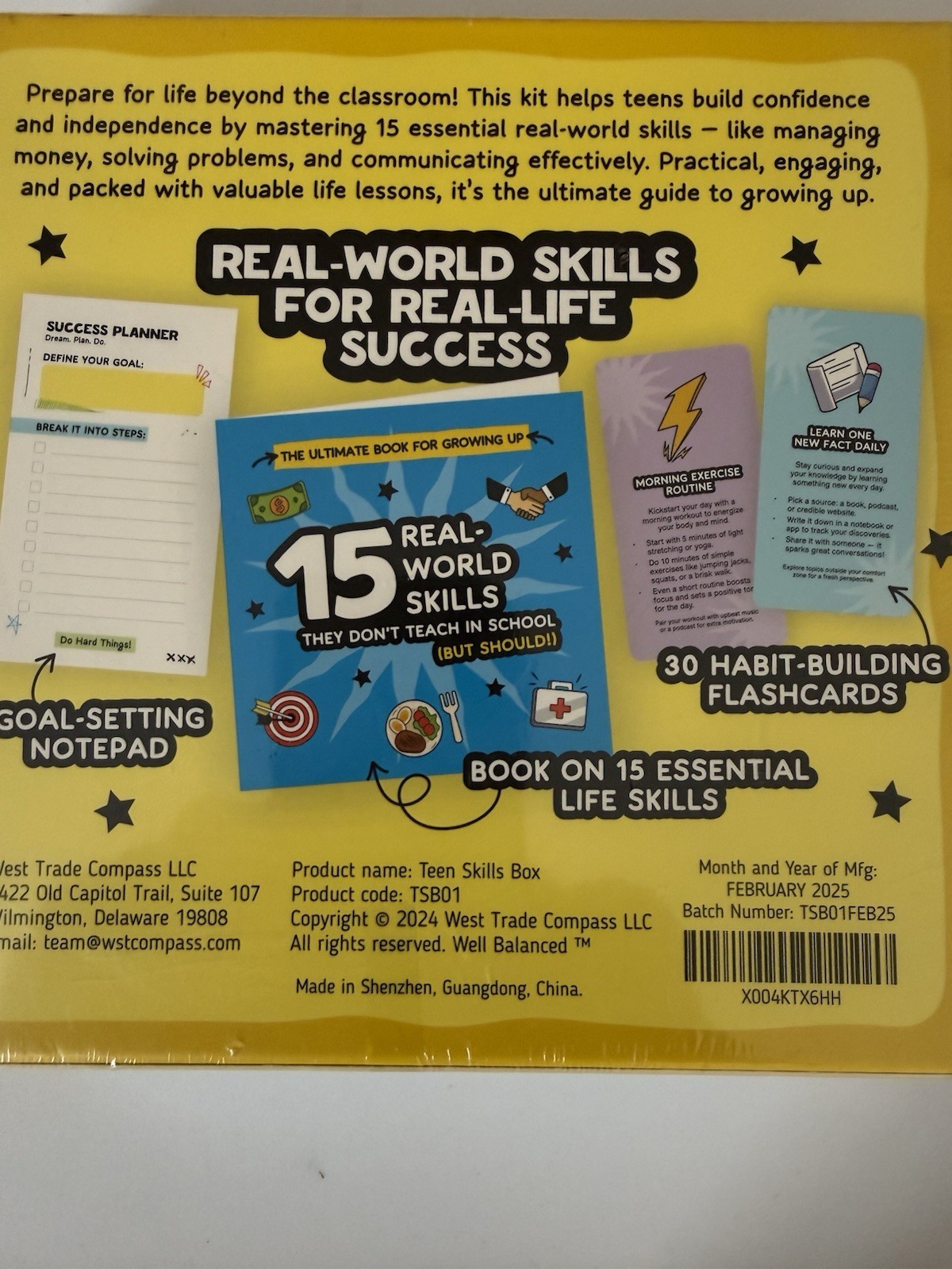 Teen Boys Skills Box Prepare Teen Boys for Real Life