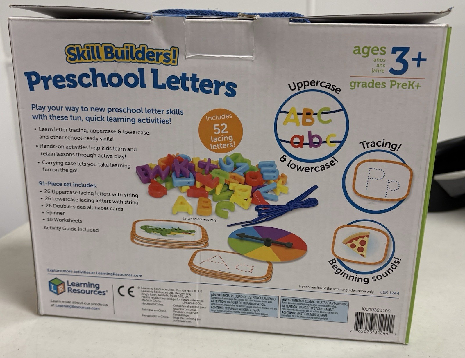 Learning Resources Skill Builders Preschool Letters Activity Set Ages 3+