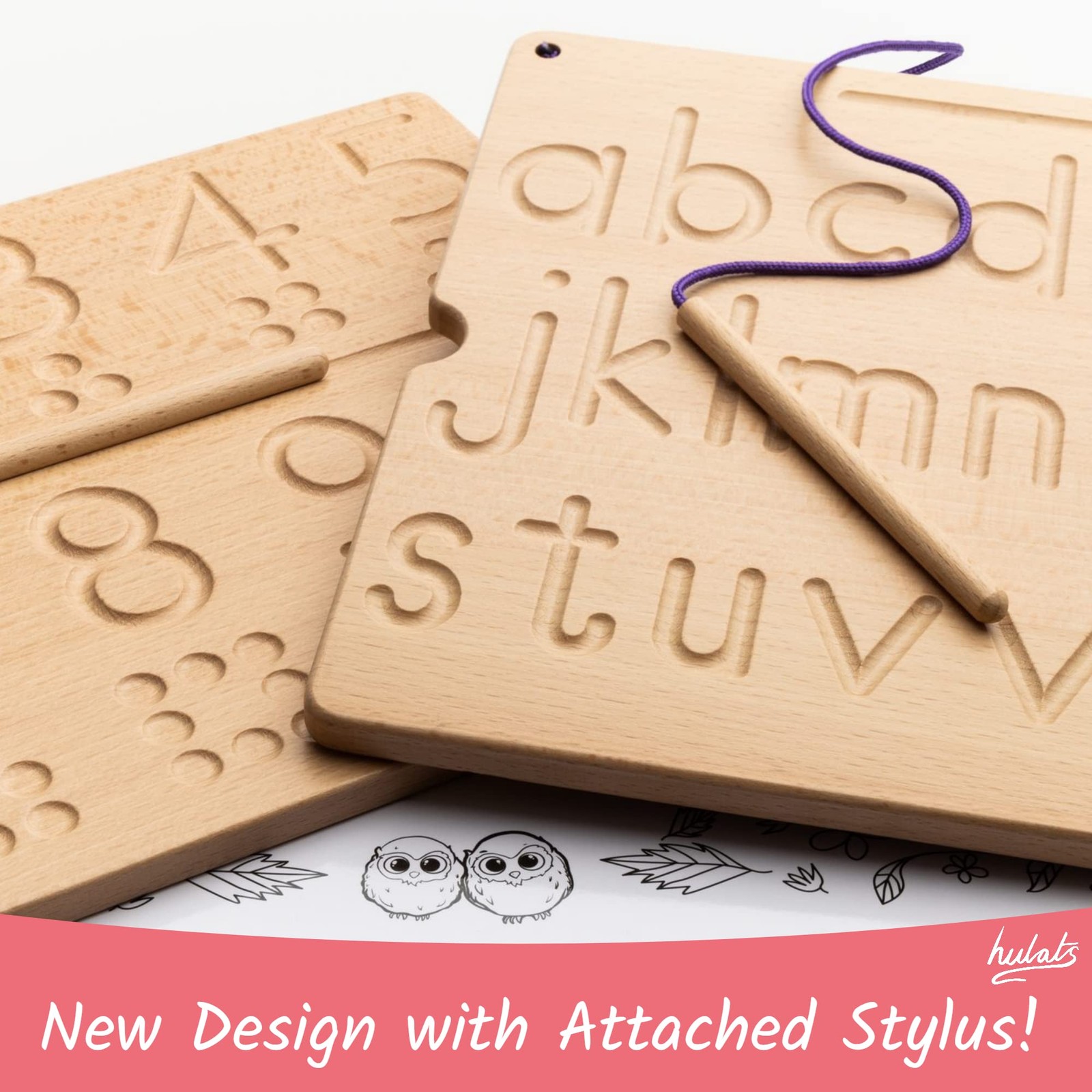 Learn to Write – Number & Letter Tracing Boards for Ages 3-5 – Wooden Alphabe…
