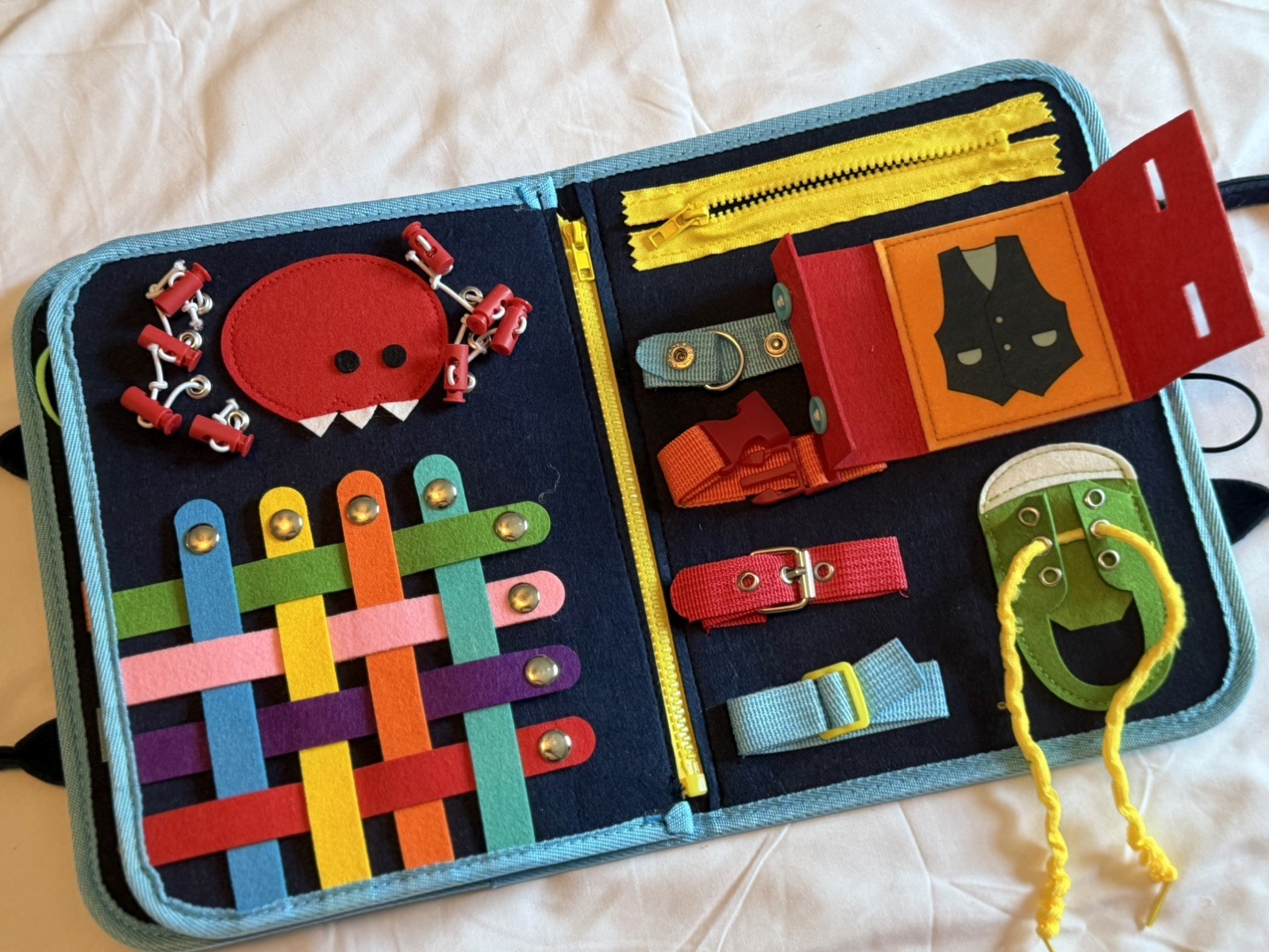 Children’s Felt Travel Learning & Sensory Activity Busy Book