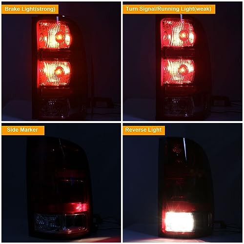 Tail Light Compatible With 2007-2014 GMC Sierra 1500 Right Passsenger Side