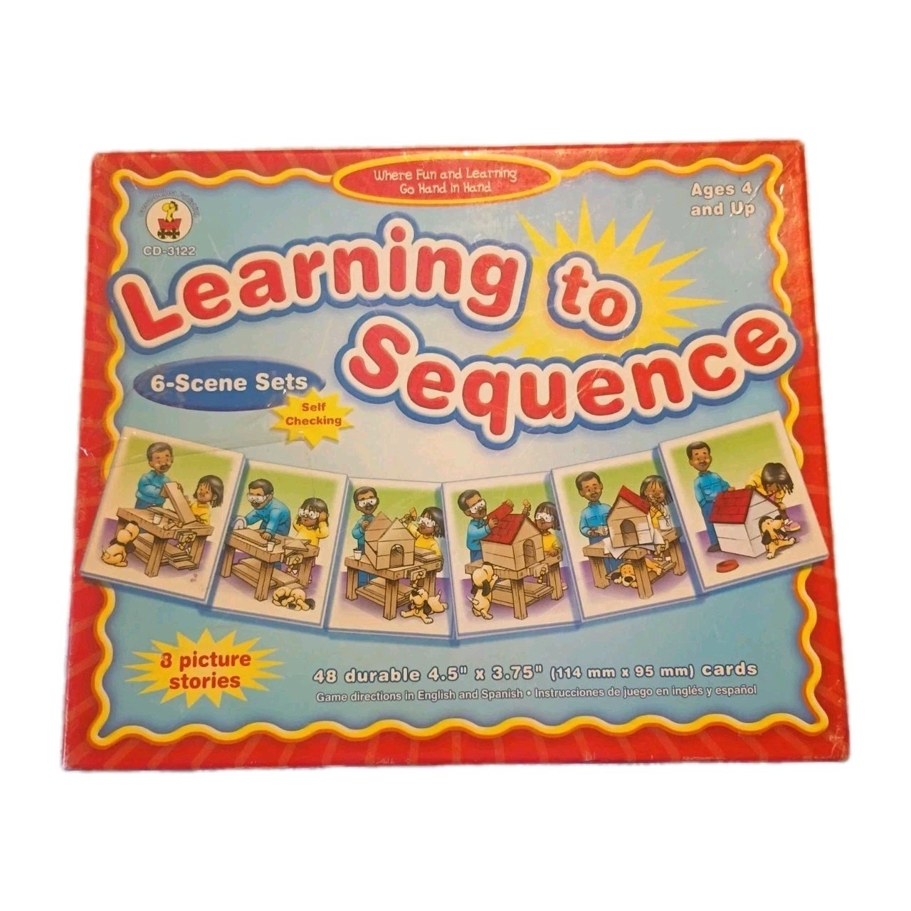Learning to Sequence Game Carson Dellosa Education 6-Scene Sets 8 Picture Story