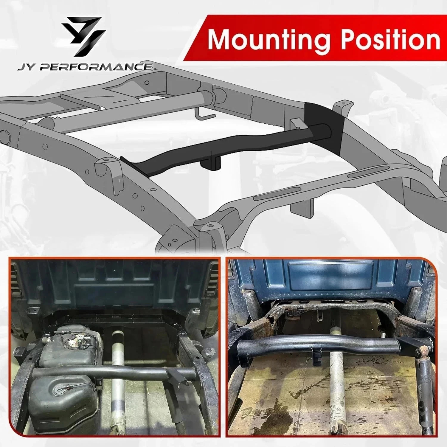 Rear Fuel Tank Support Crossmember Compatible for 2007-2014 Chevy Silverado