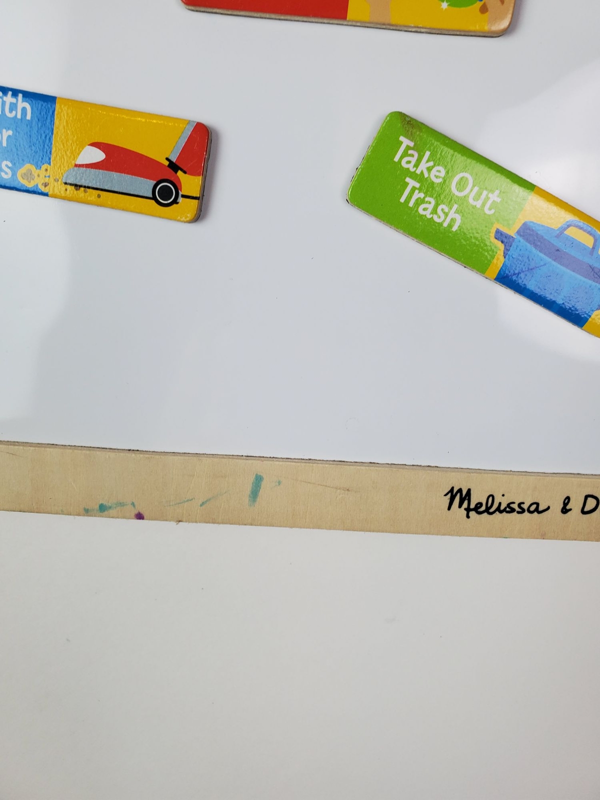 Melissa & Doug Magnetic Kids Chore Responsibility Chart Whiteboard GUC
