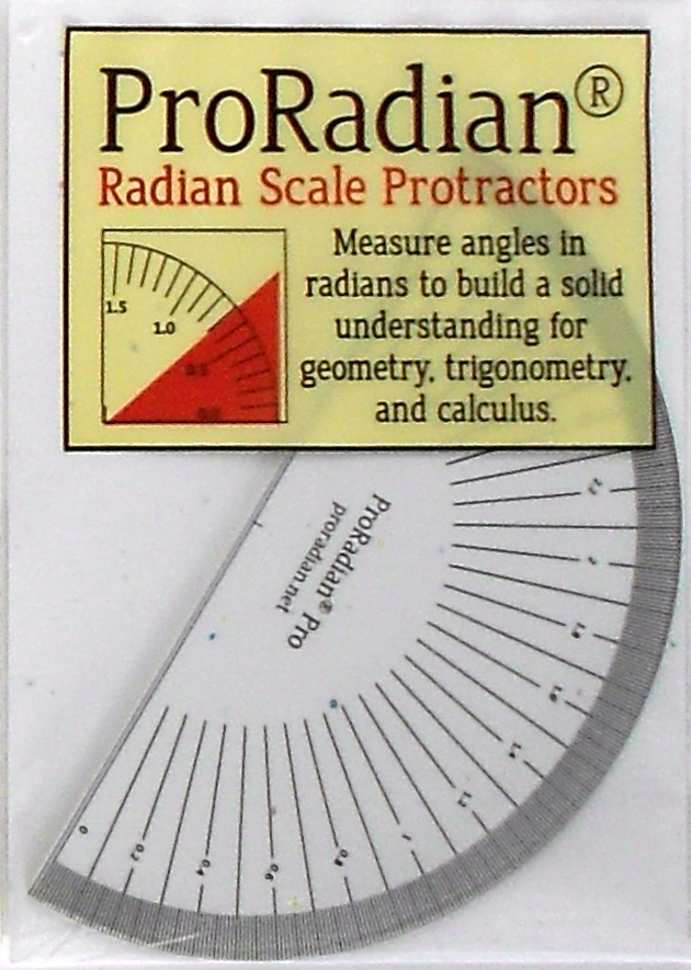 ProRadian Pro: Radian Scale Protractors – Math Science Engineering Measurement