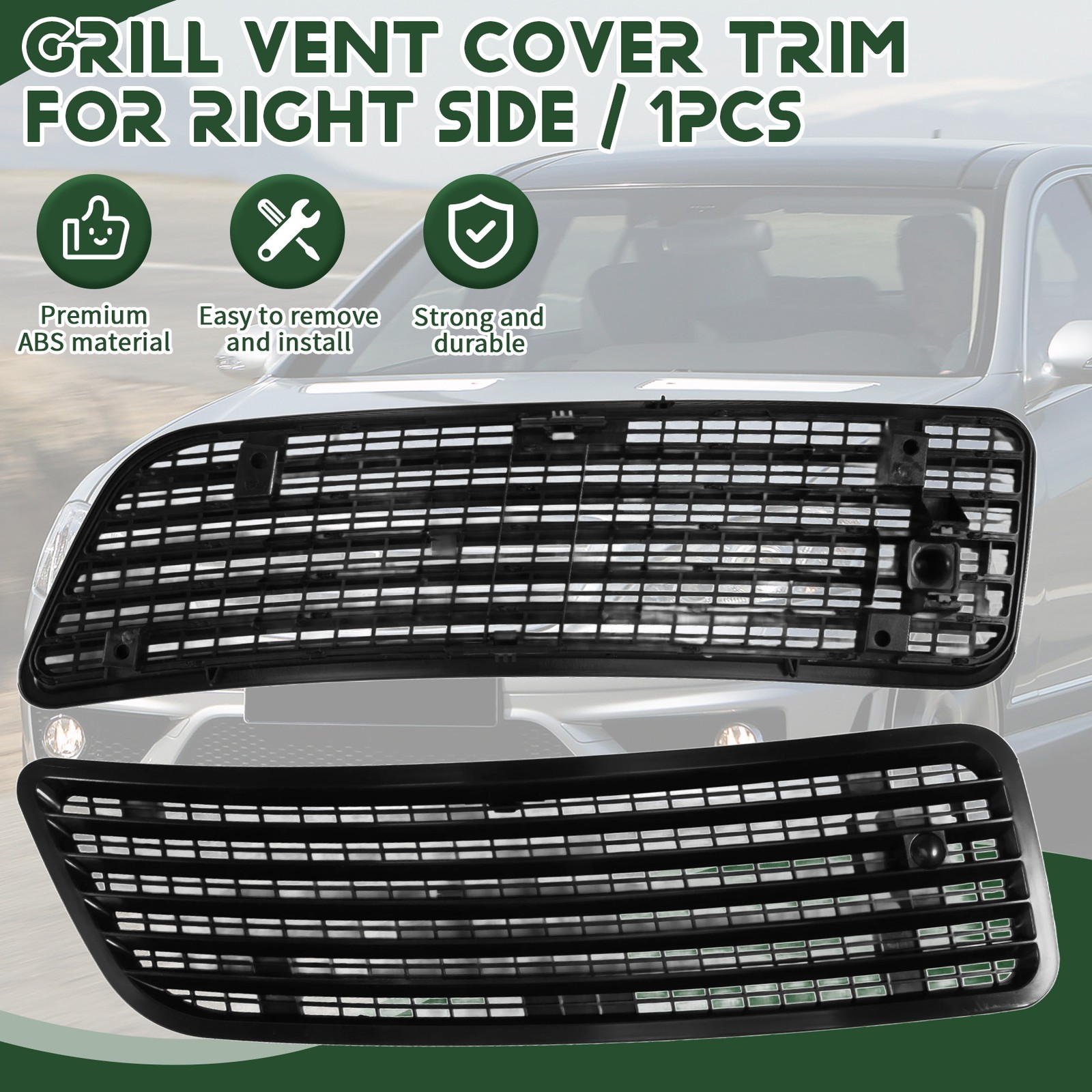 Car Engine Hood Upper Grille Grill Vent Cover Trim for W221 W251 2007-20135056