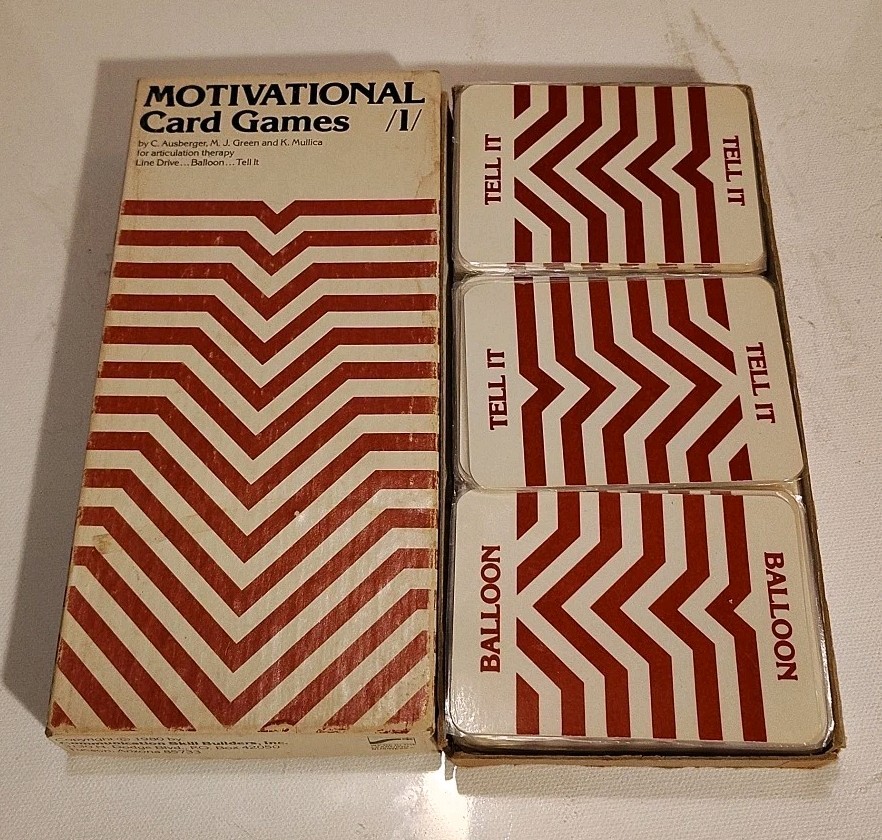 Rare Vintage 1979 Speech Articulation Therapy L Sounds Motivational Card Games