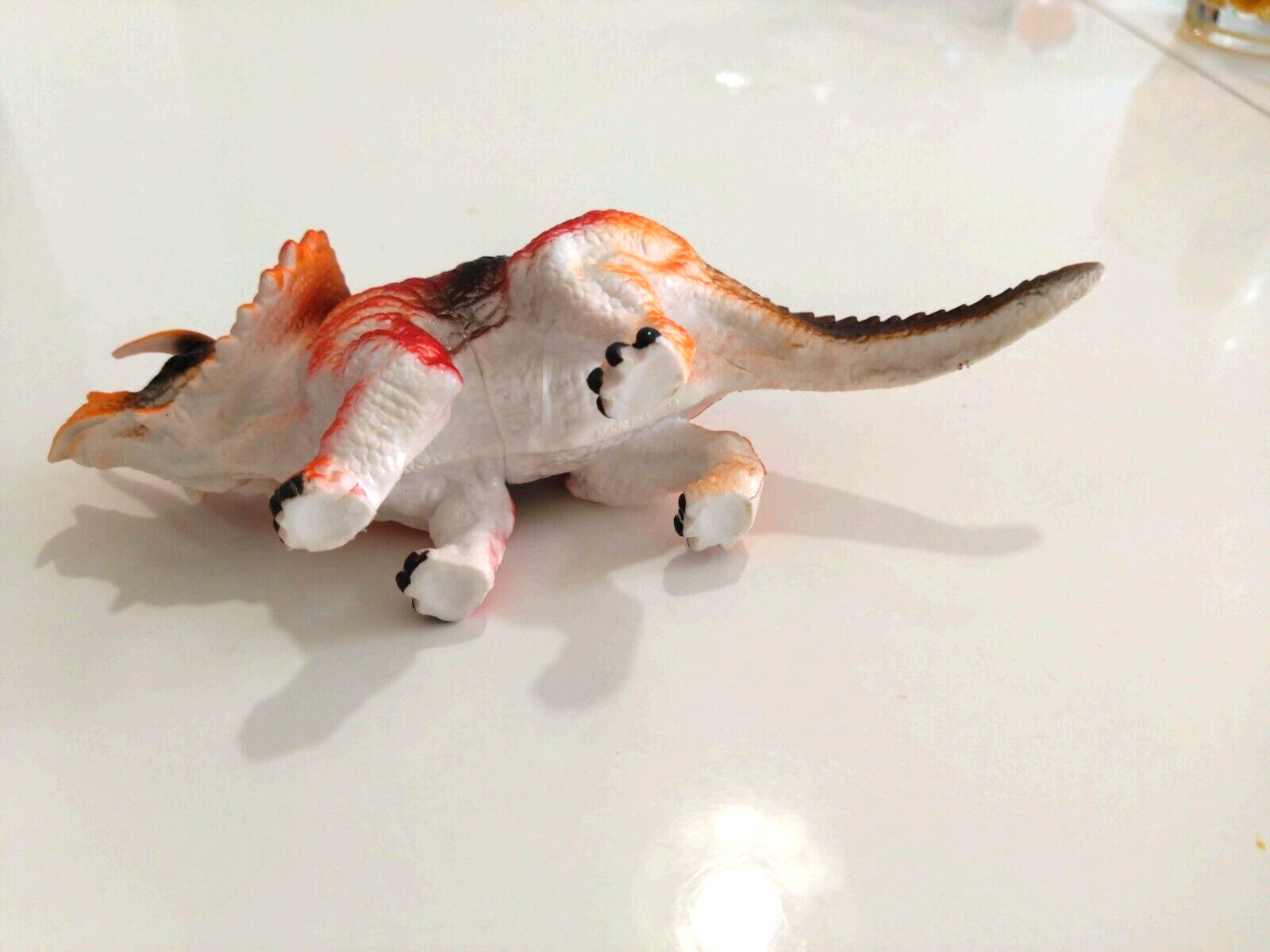Dinosaur World Junior, Figure, Triceratops, Realistic Skin, PVC, 5×4×15cm