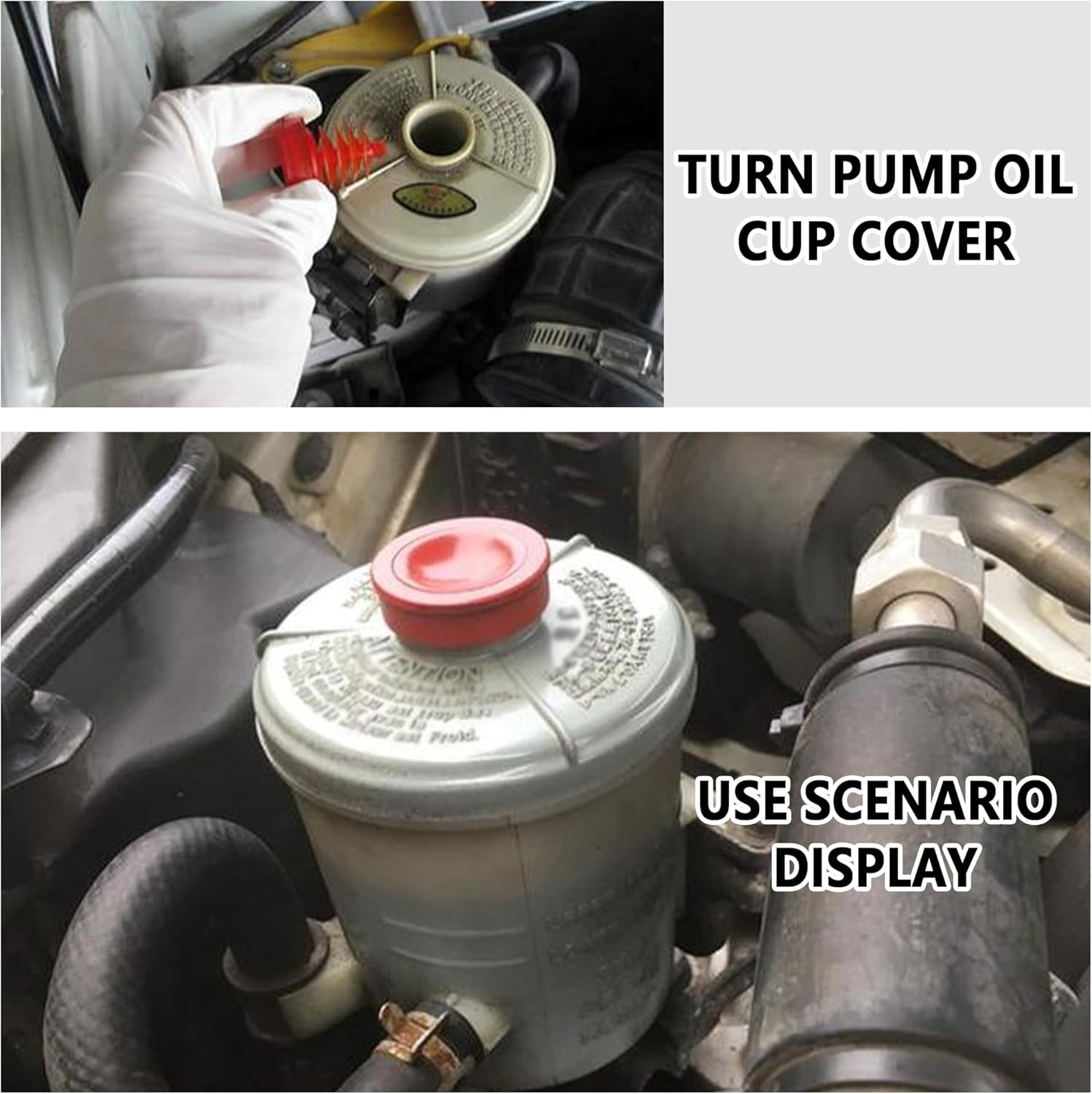 Power Steering Cap 2Pc Replacement Honda Acura Reservoir Cap