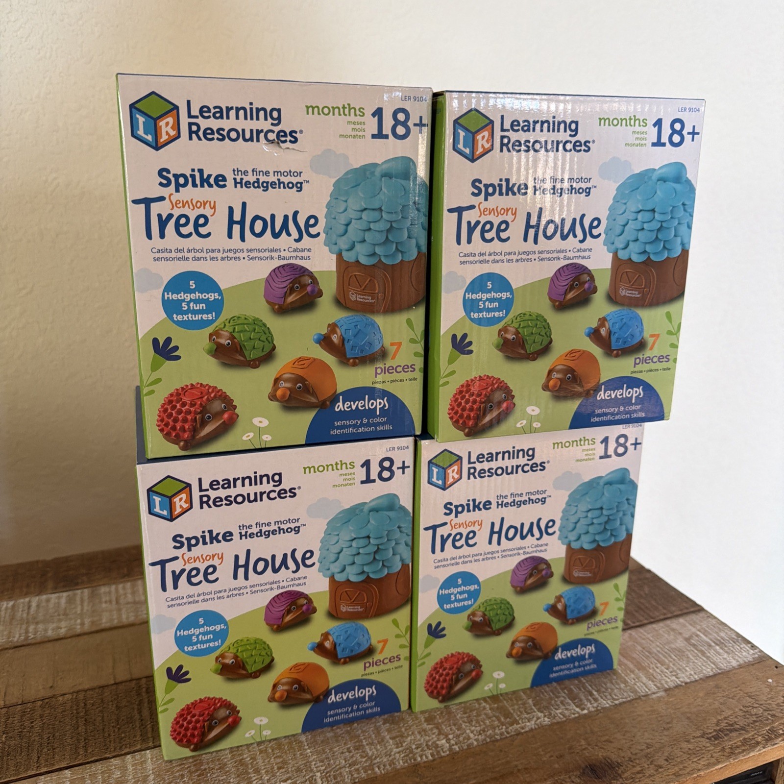 Learning Resources Spike the Fine Motor Hedgehog Sensory Tree House Lot Of 4