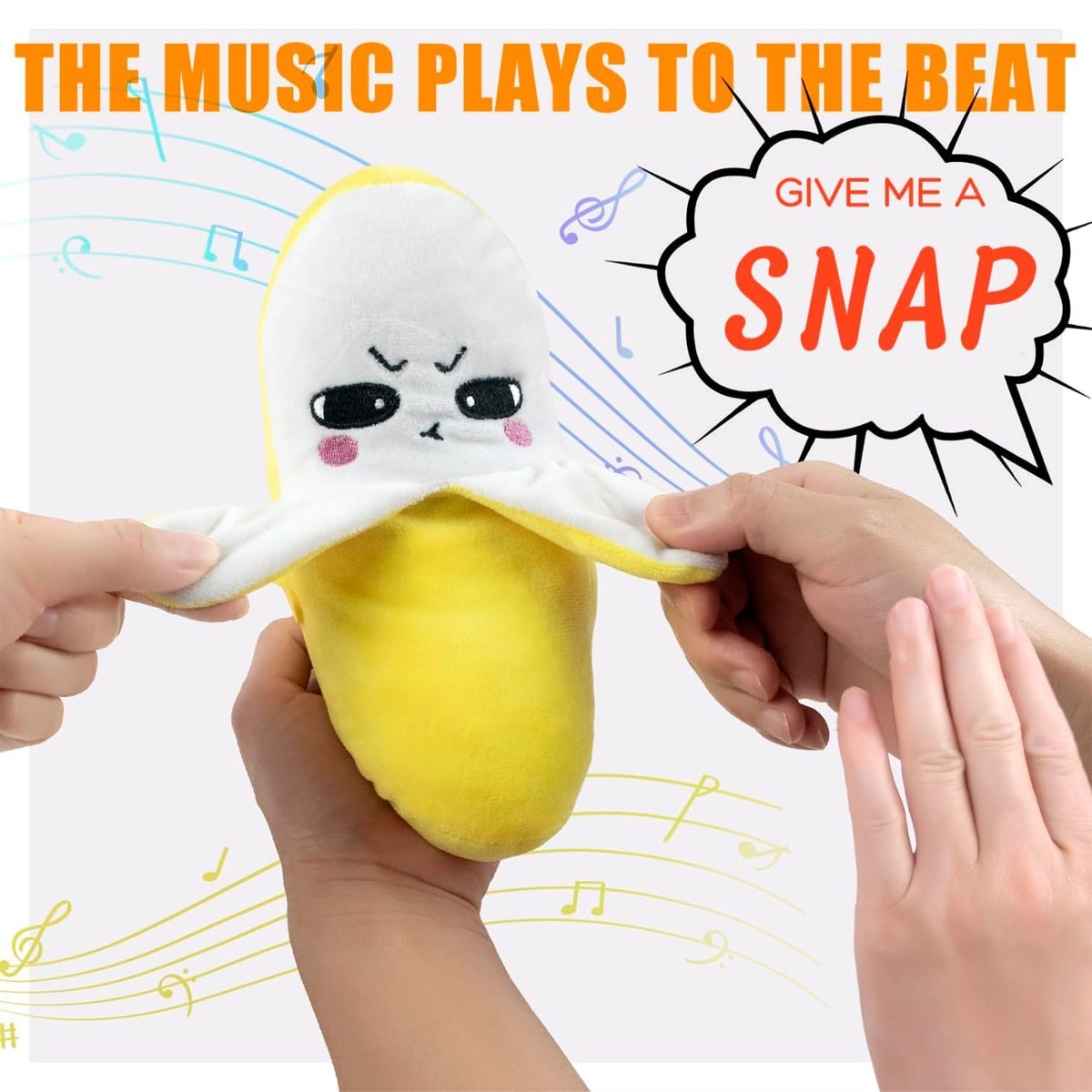 Fruit Musical Dooll Sensing Beat Plush Toys Electric Plush Toy US