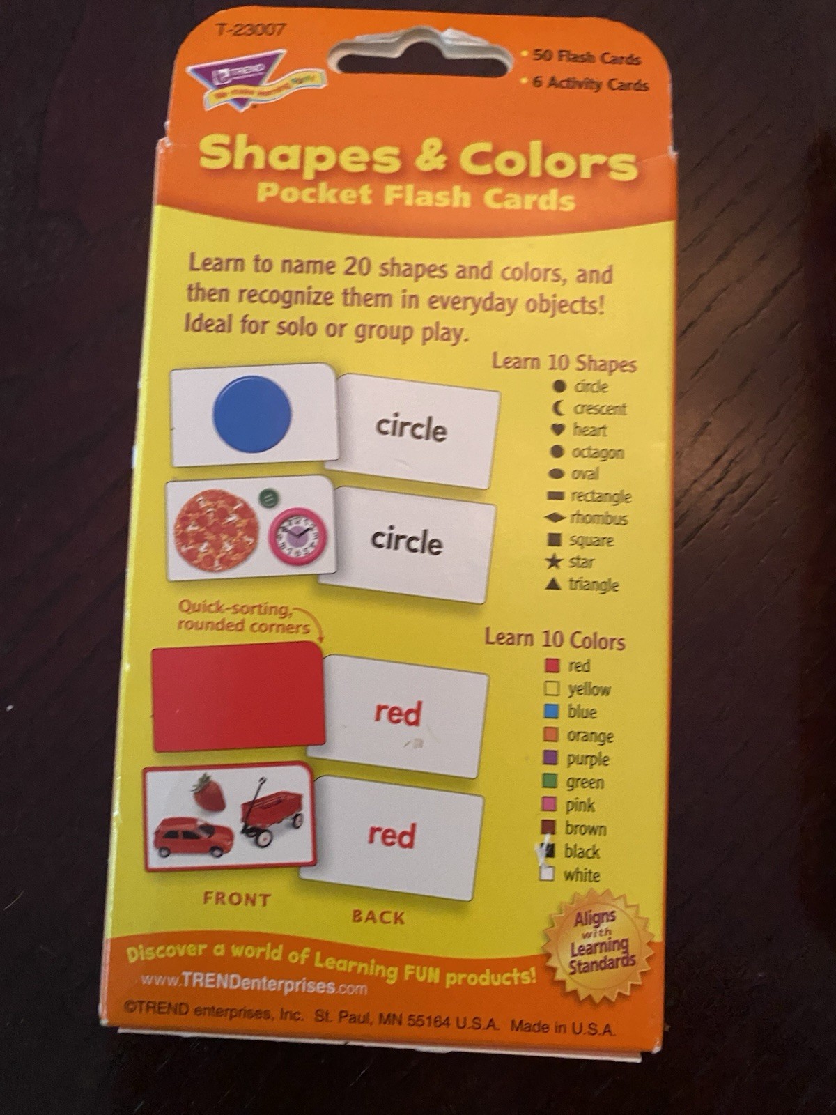 Trend Pocket Flash Cards Including Sight Words, Alphabet And Shapes & Colors