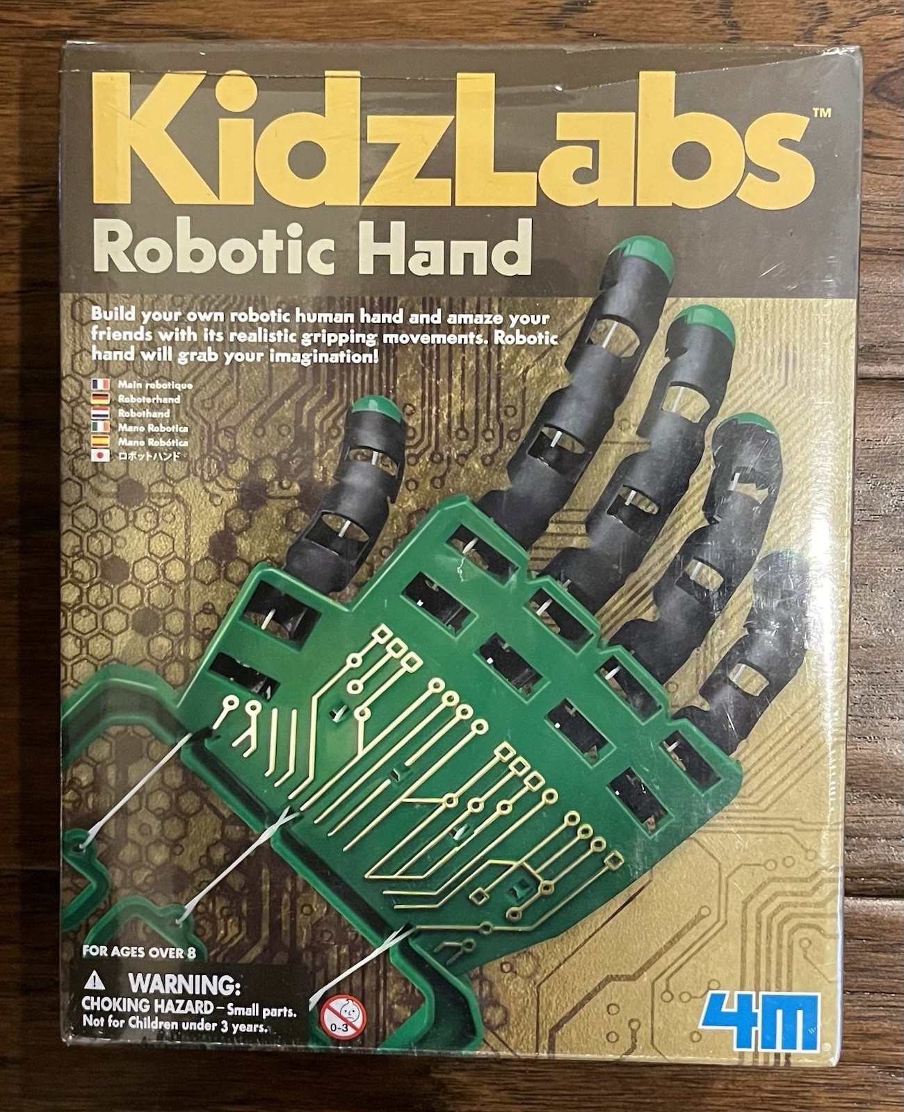 SEALED 4M Kidzlabs Robotic Hand Kit – DIY Mechanical Robot Science – STEM Toys