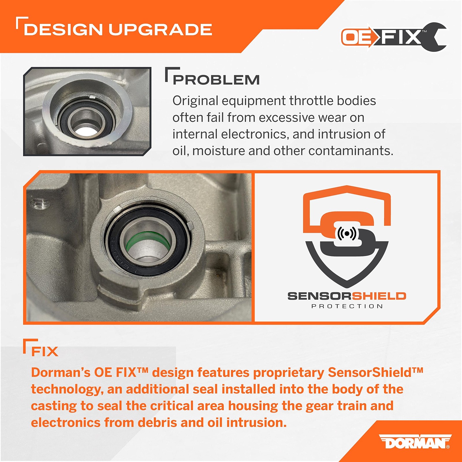 Dorman OE FIX Throttle Body for Ford Expedition F150 Transit Navigator 2011-2017