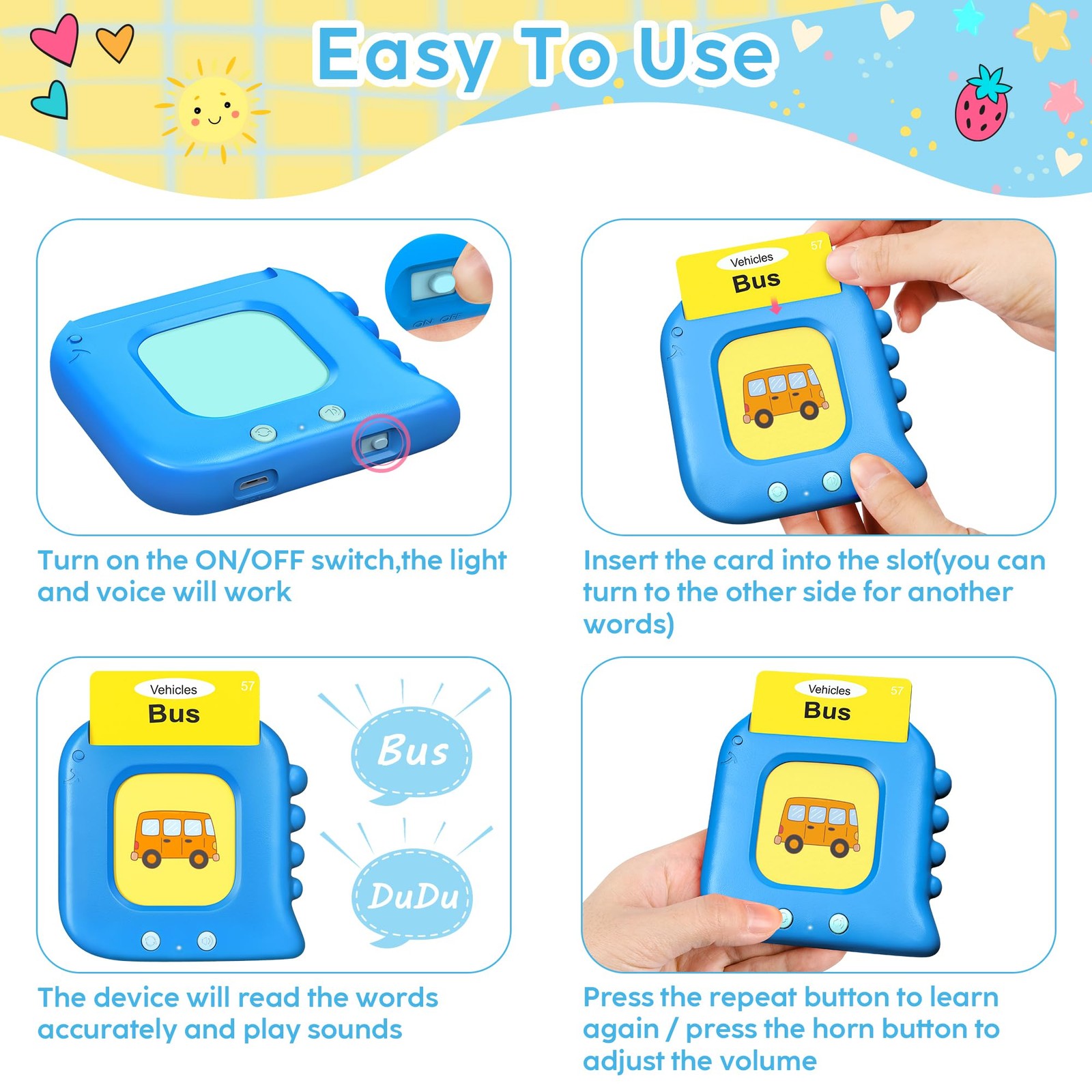 Talking Flash Cards,Kids Toddler Flash Cards with 240 Sight Words,Montessori …